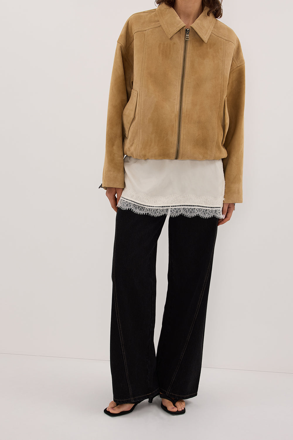 DENVER PAMPAS SUEDE LEATHER BOMBER JACKET