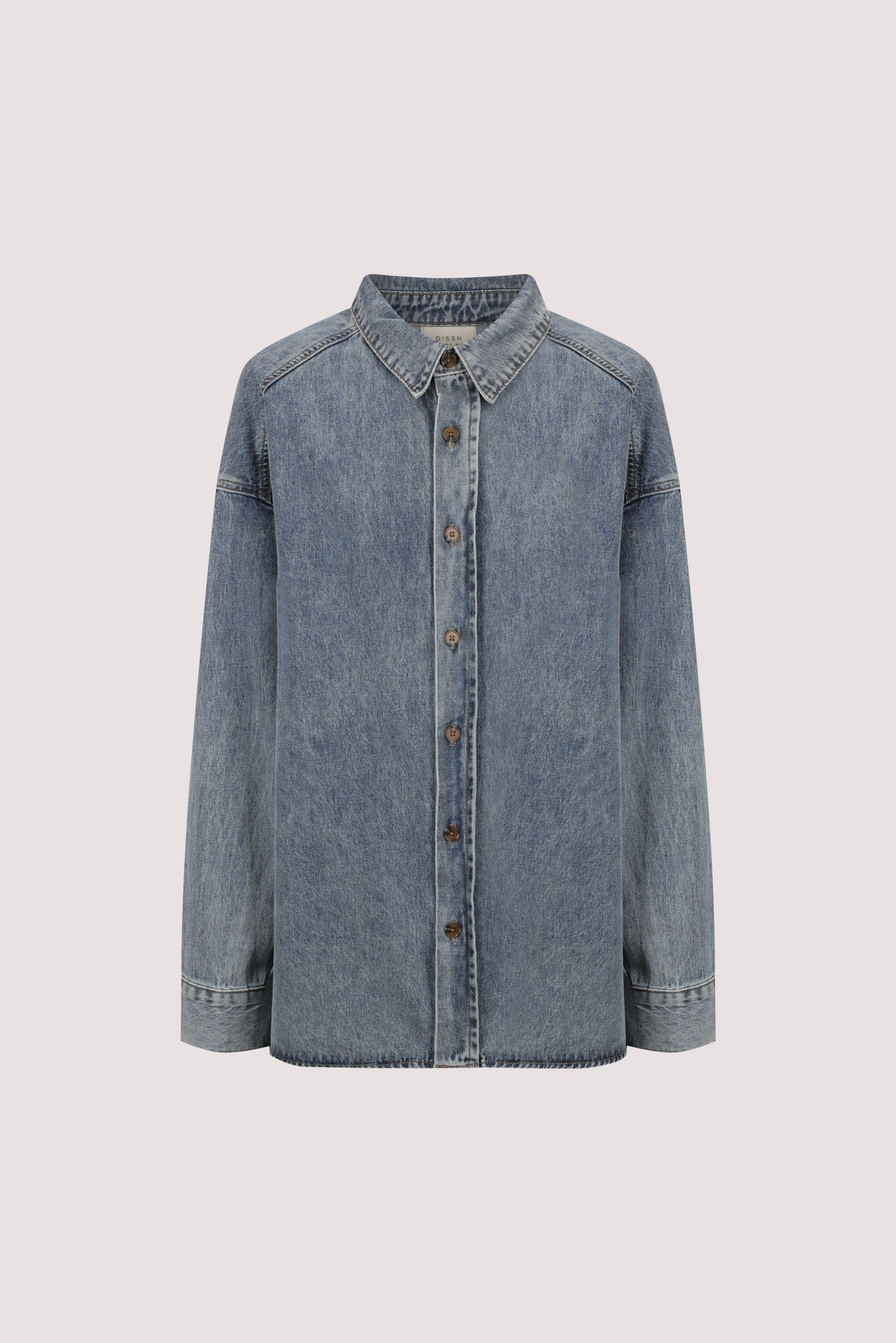 ASHTON CLASSIC BLUE OVERSIZED DENIM SHIRT