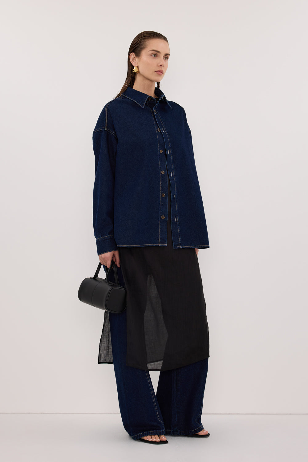 ASHTON INDIGO DENIM SHIRT – DISSH