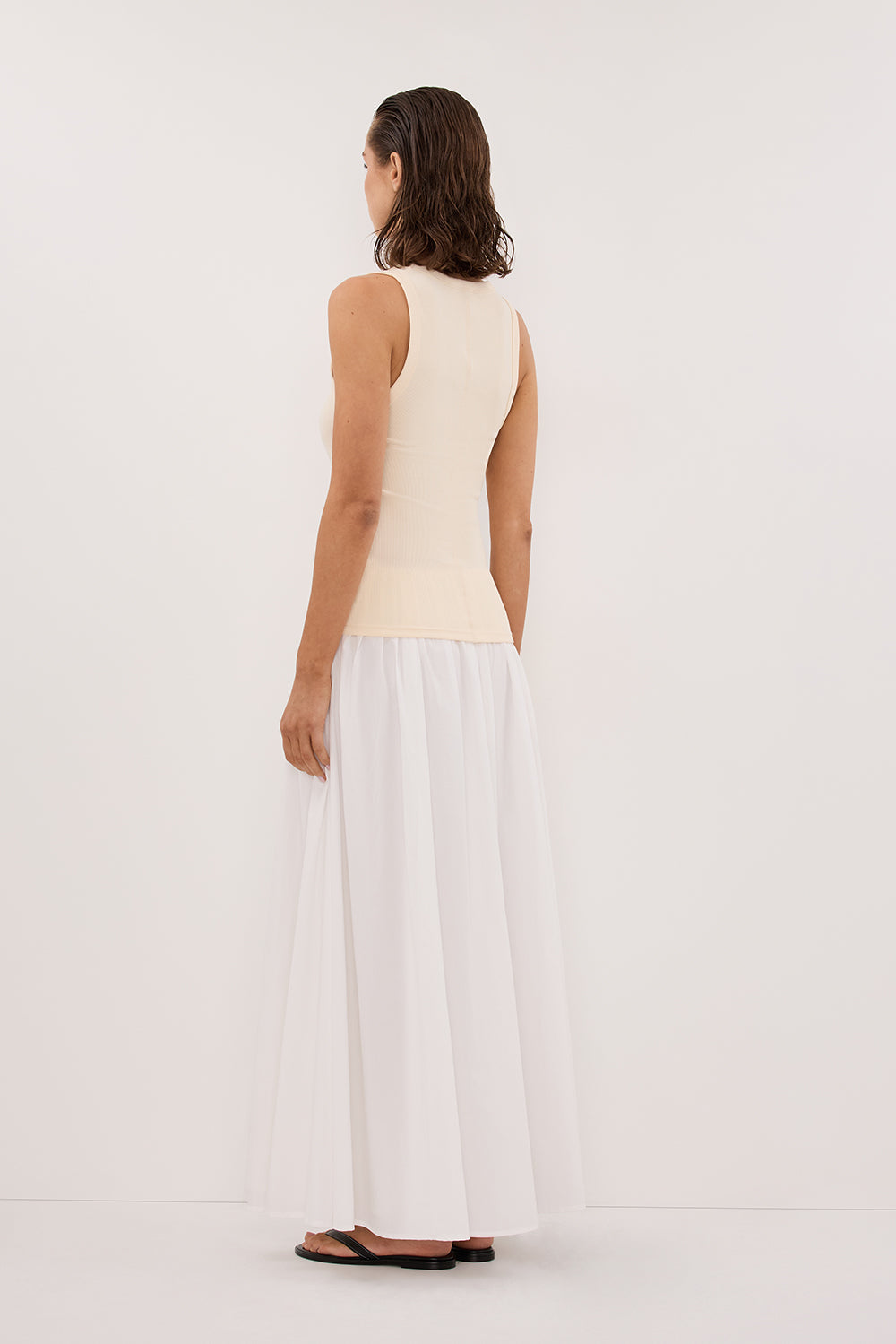 CLARA SANDSTONE SCOOP NECK TANK TOP