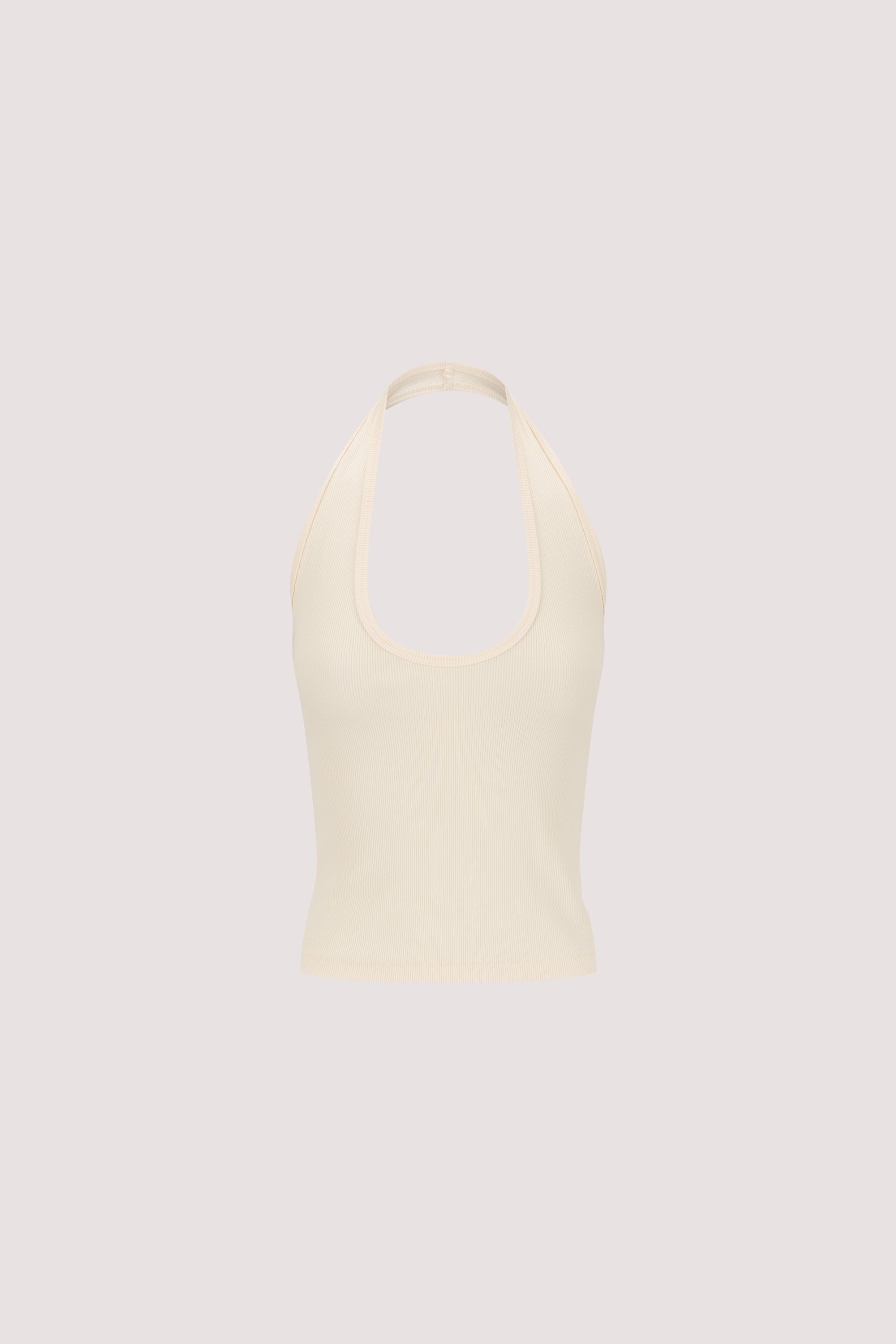 HARLAN SANDSTONE KNIT HALTER TOP