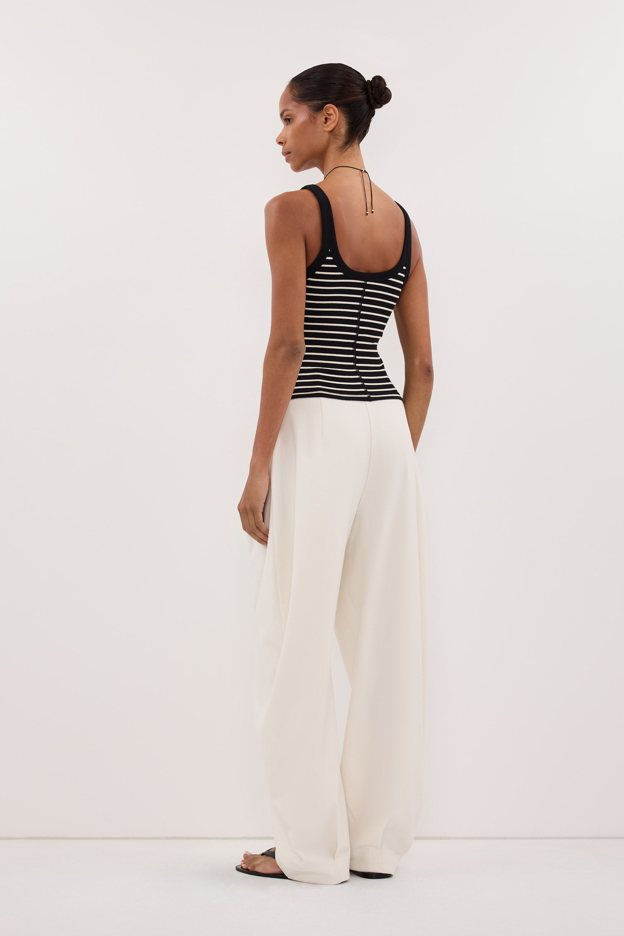 PENNY BLACK SLEEVELESS STRIPE KNIT TANK TOP