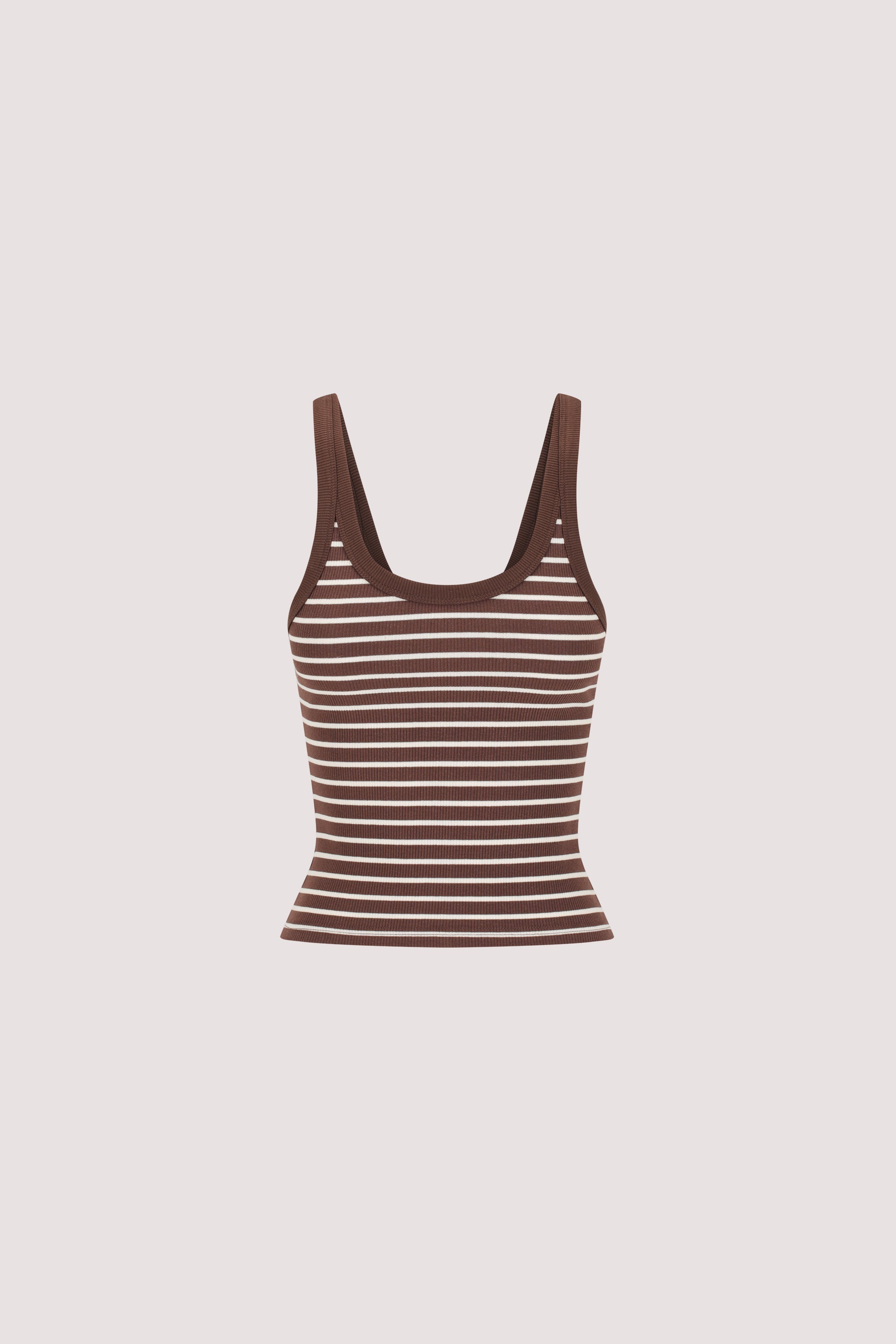PENNY CHOC SLEEVELESS STRIPE KNIT TANK TOP