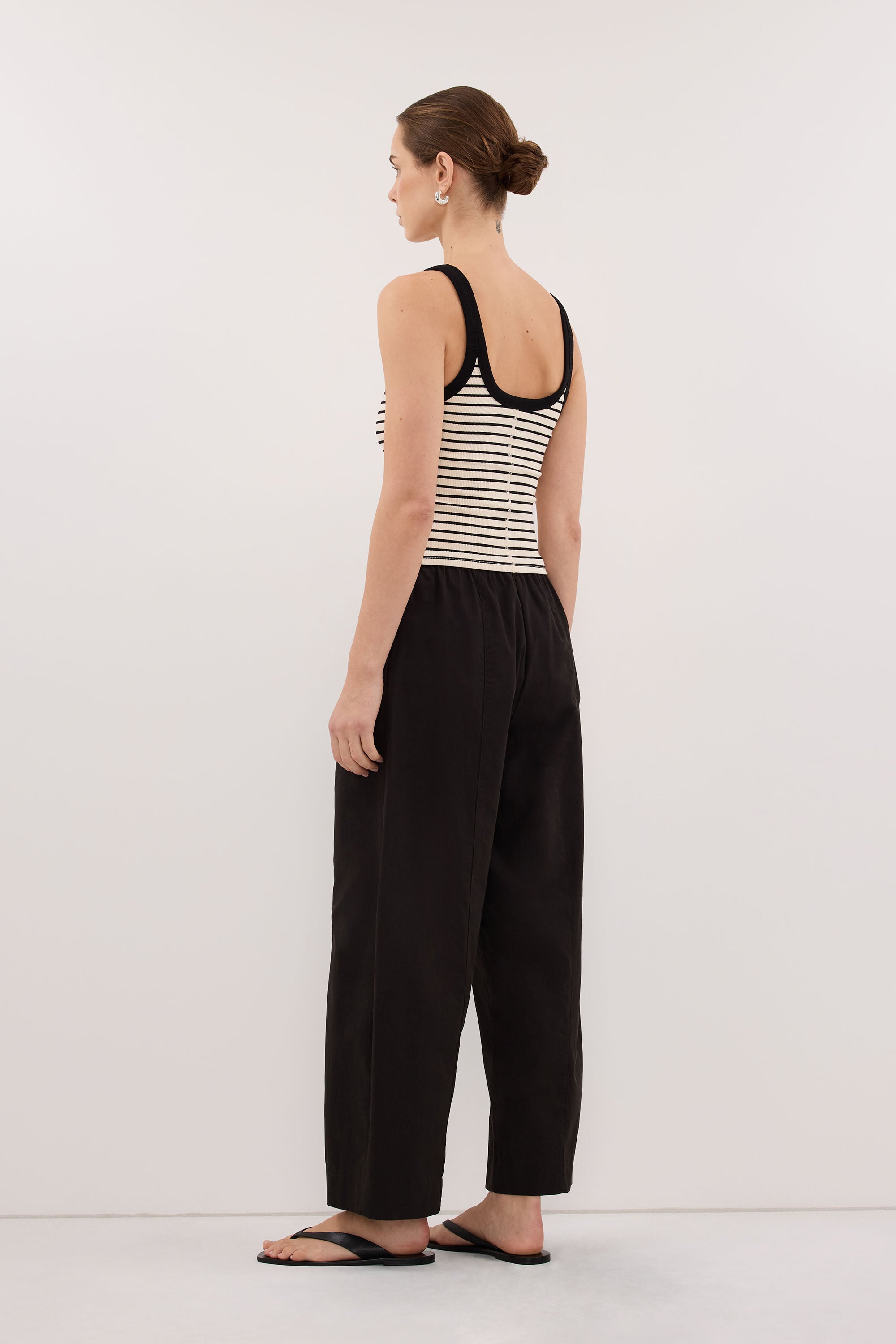 PENNY CREAM/BLACK STRIPE KNIT TANK – DISSH