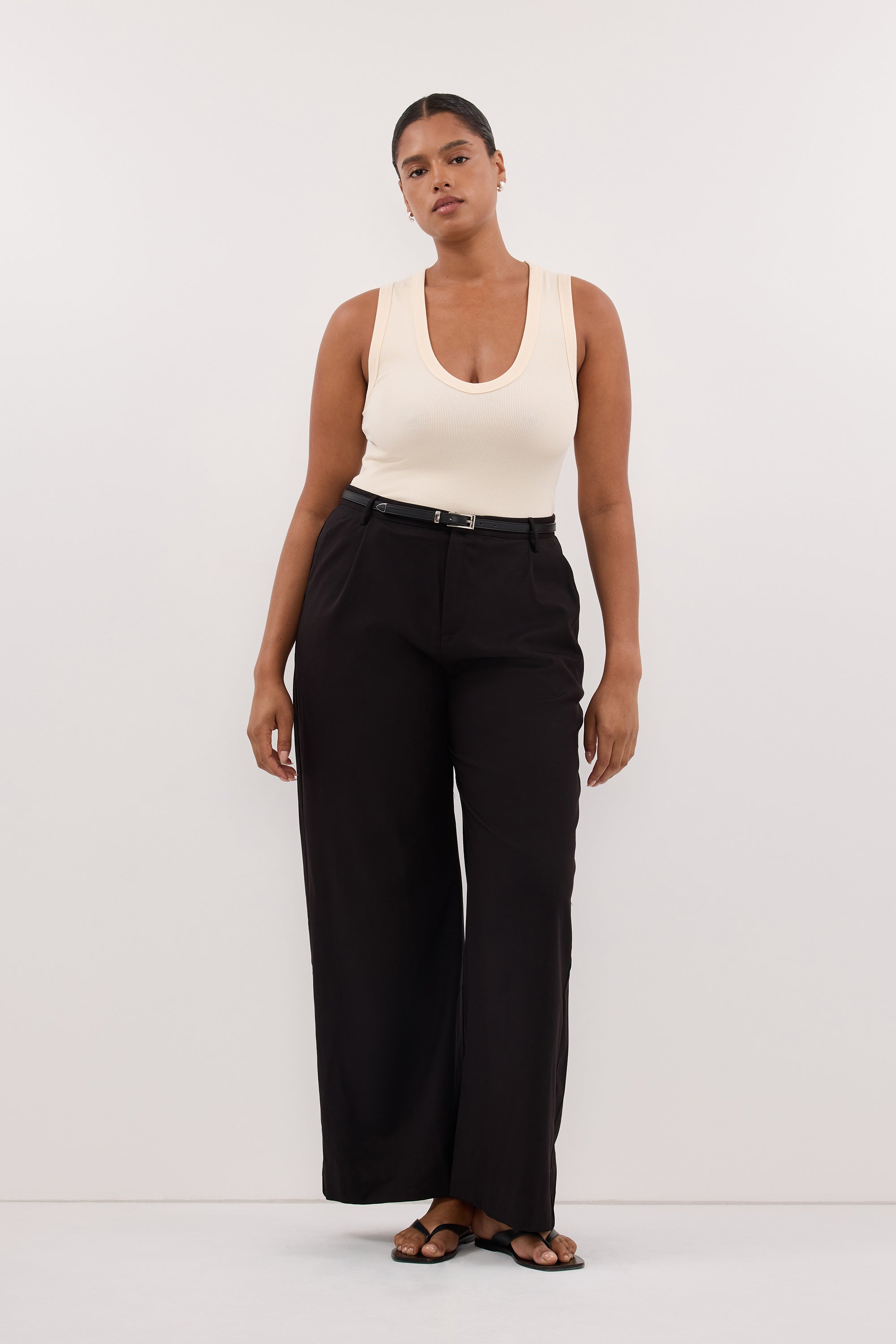 YASMIN SANDSTONE KNIT TANK – DISSH