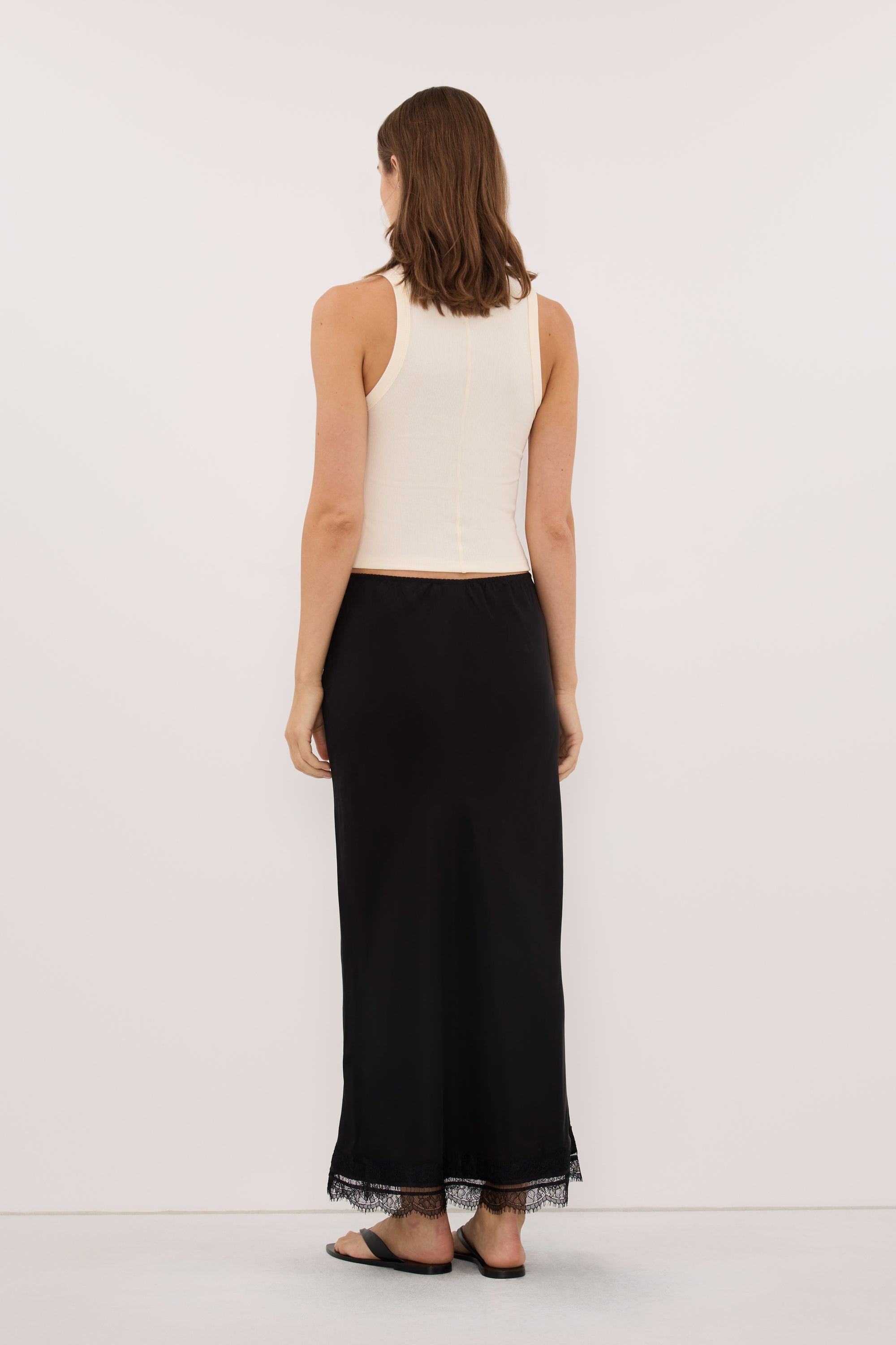 YASMIN STRAW SLEEVELESS KNIT TANK TOP
