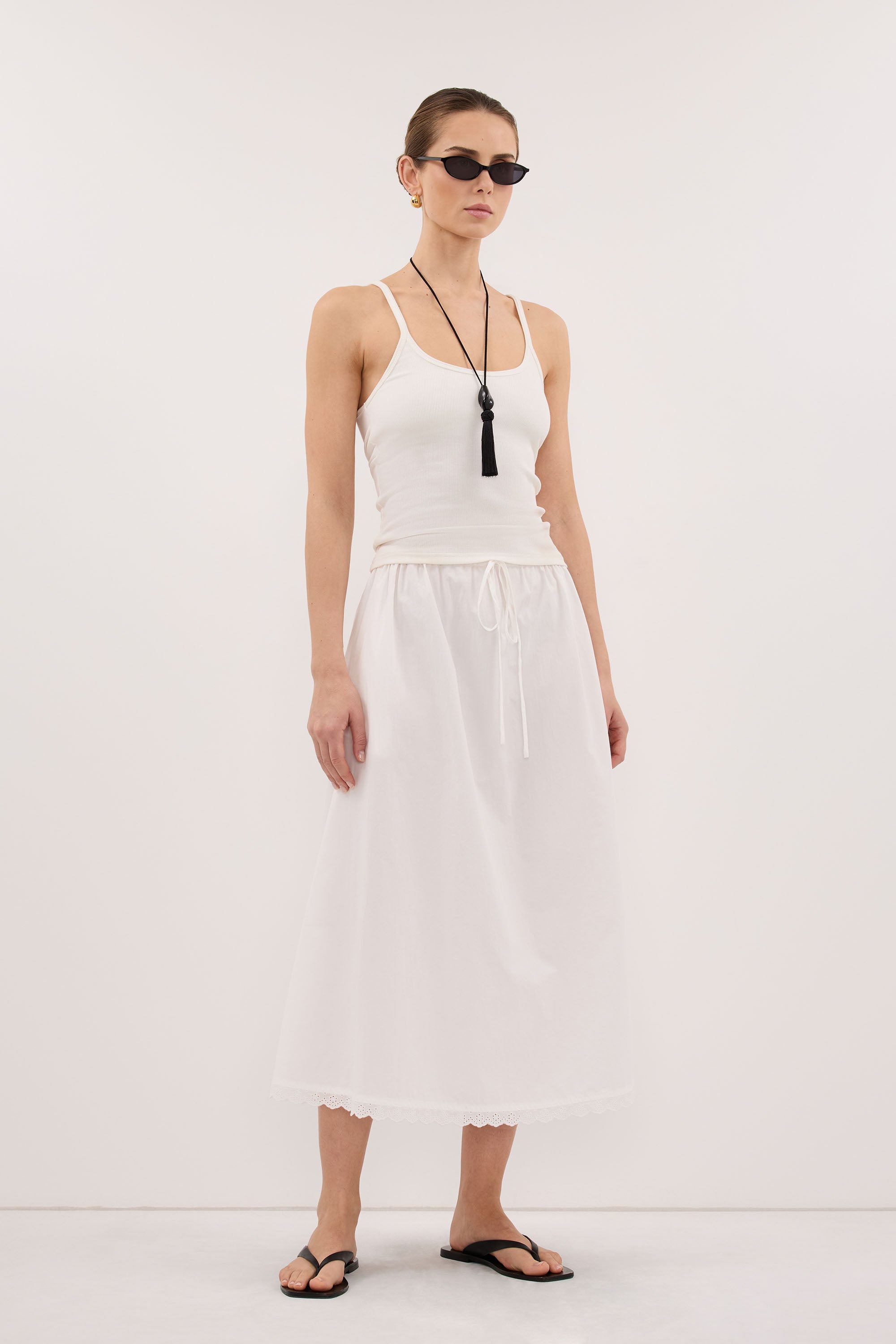 GEORGINA OFF WHITE TANK