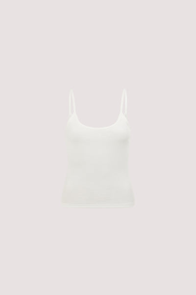 Ploy wearing GEORGINA OFF WHITE TANK