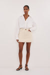 KERA NATURAL DENIM A LINE SKORT