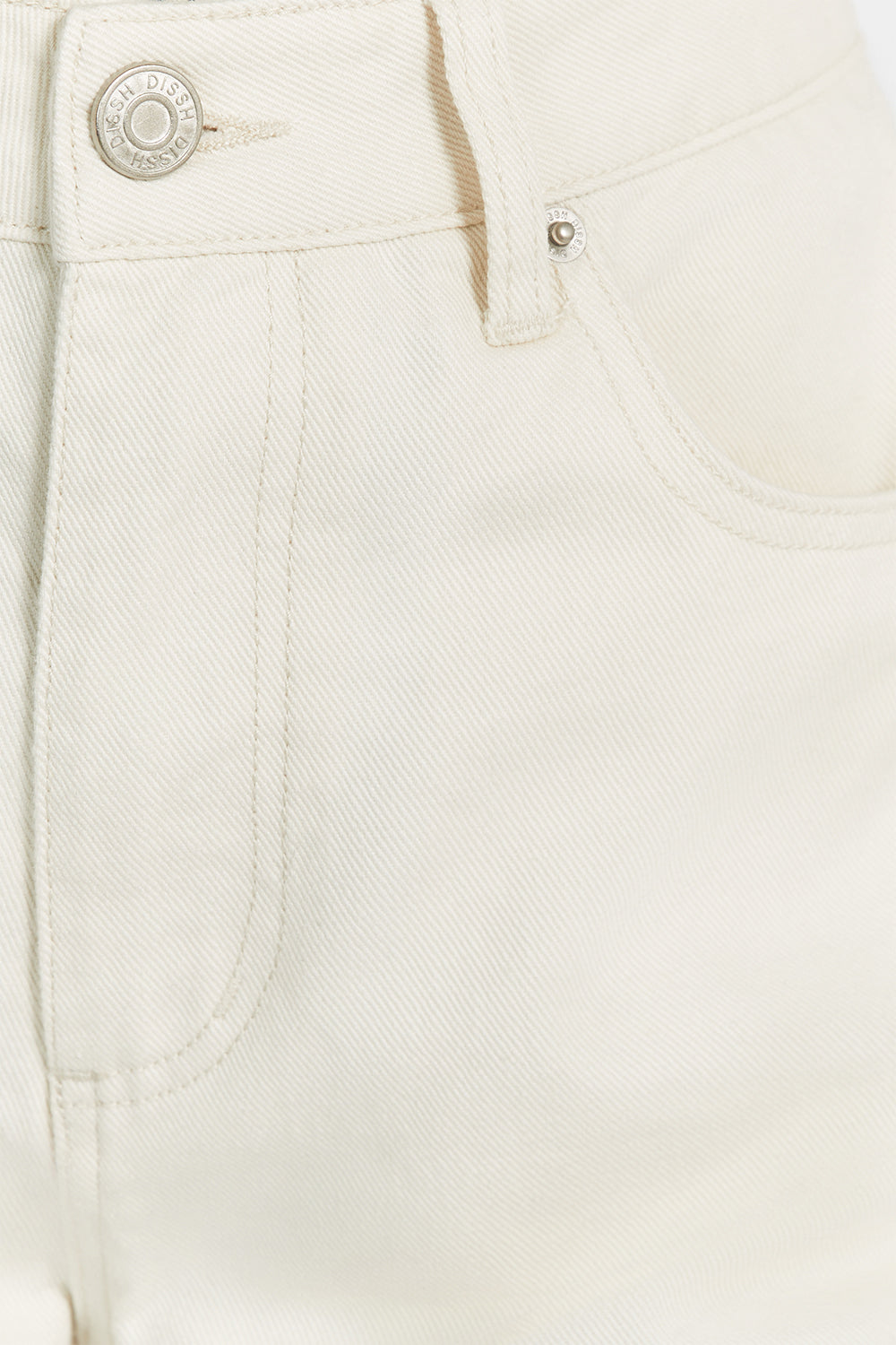 BAMBI CREAM BERMUDA DENIM SHORT