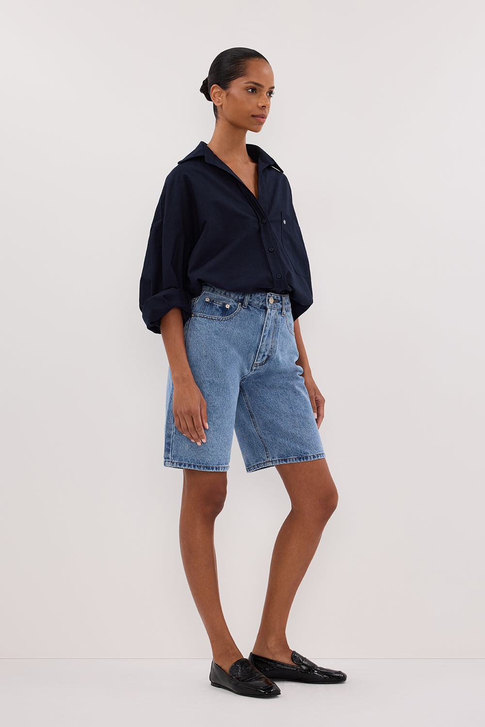 BAMBI MED BLUE BERMUDA DENIM SHORT DISSH BAMBI MED BLUE BERMUDA DENIM SHORT DISSH