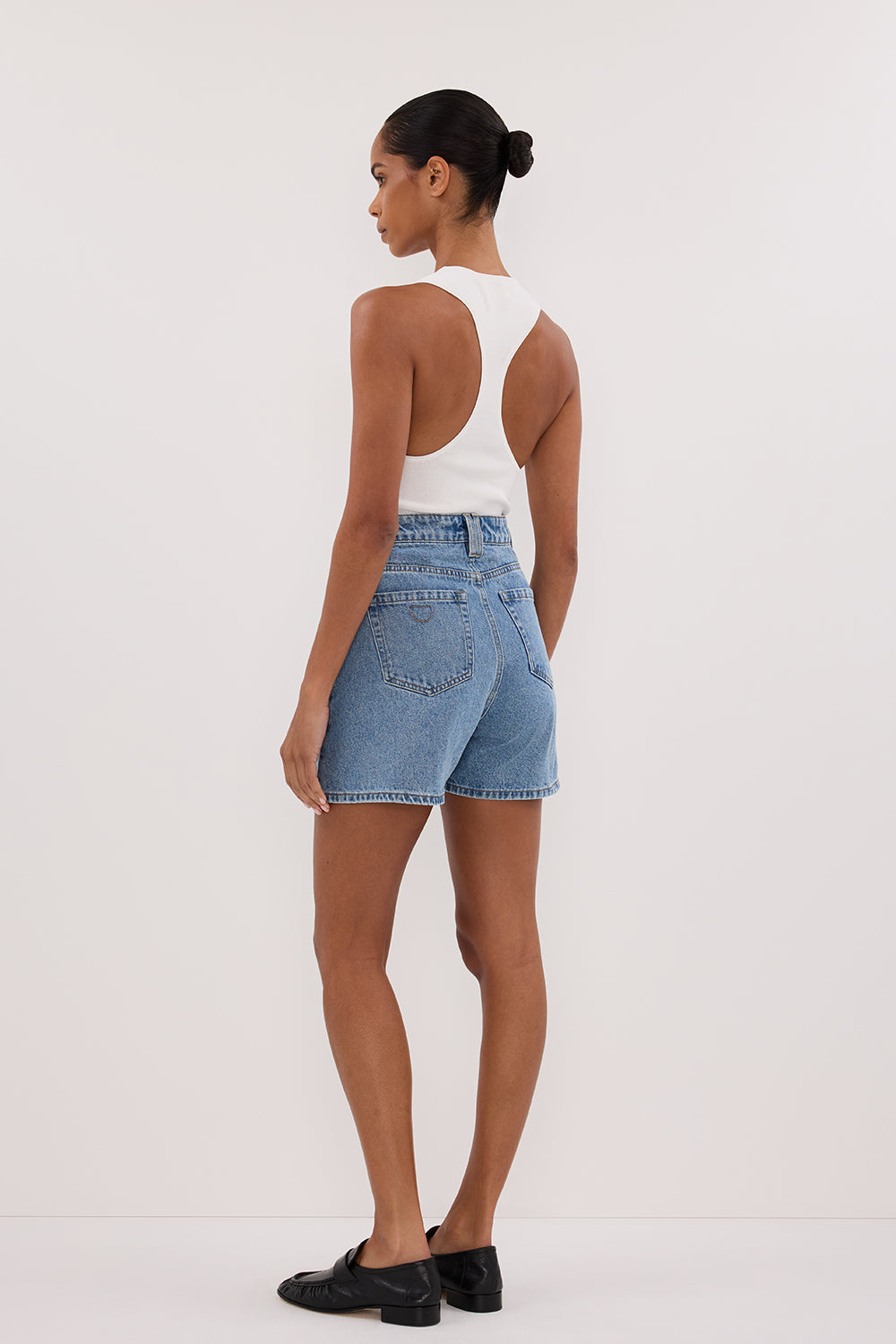 FINN MEDIUM BLUE DENIM SHORT