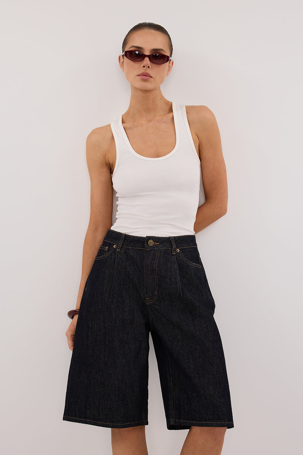 JACK RAW INDIGO DENIM BERMUDA SHORT