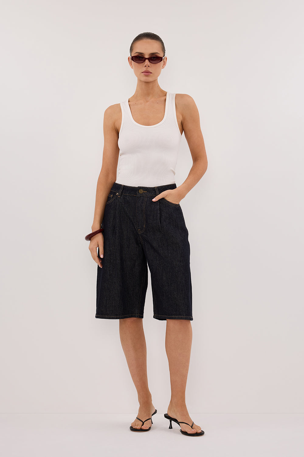 JACK RAW INDIGO DENIM BERMUDA SHORT