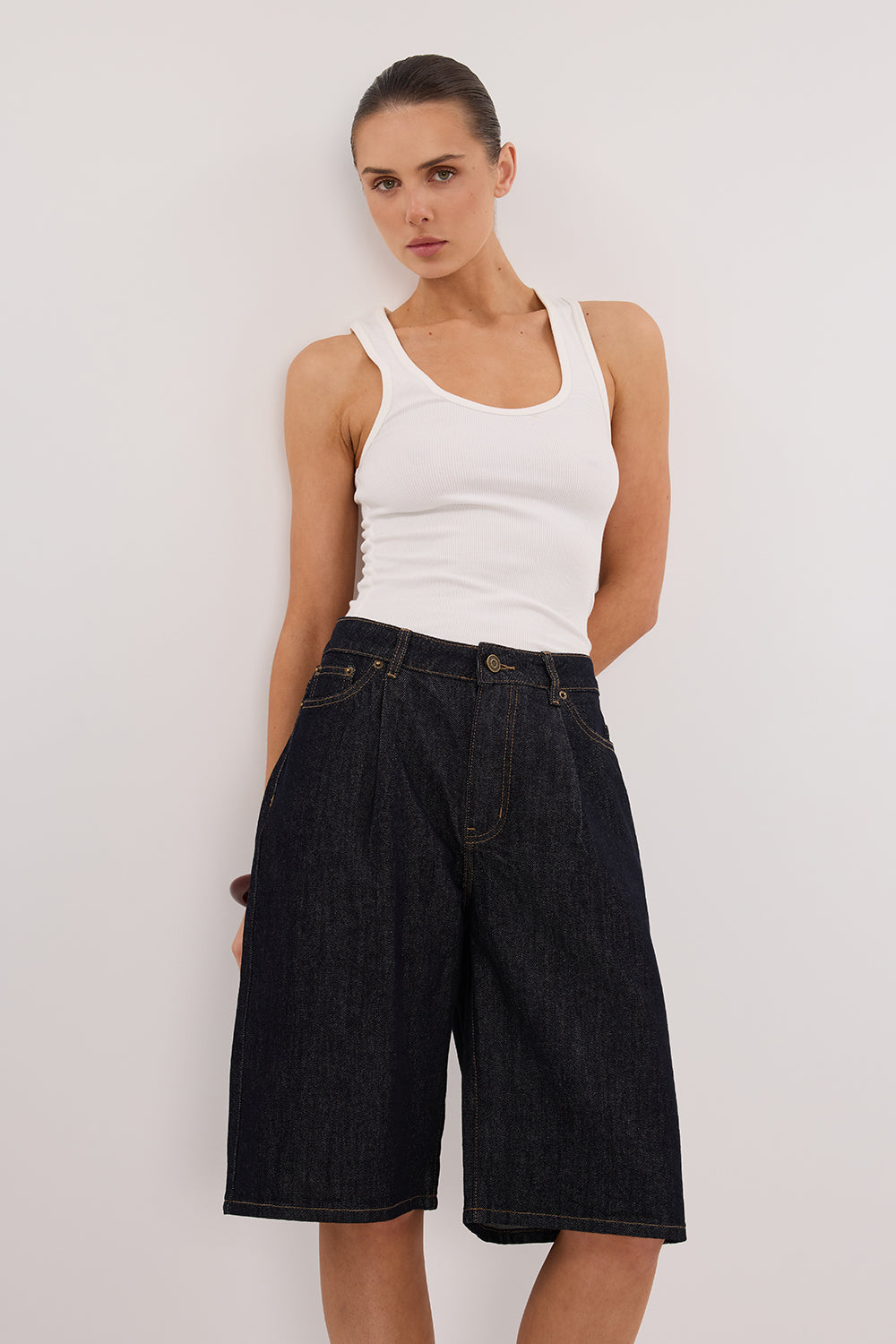 JACK RAW INDIGO DENIM BERMUDA SHORT