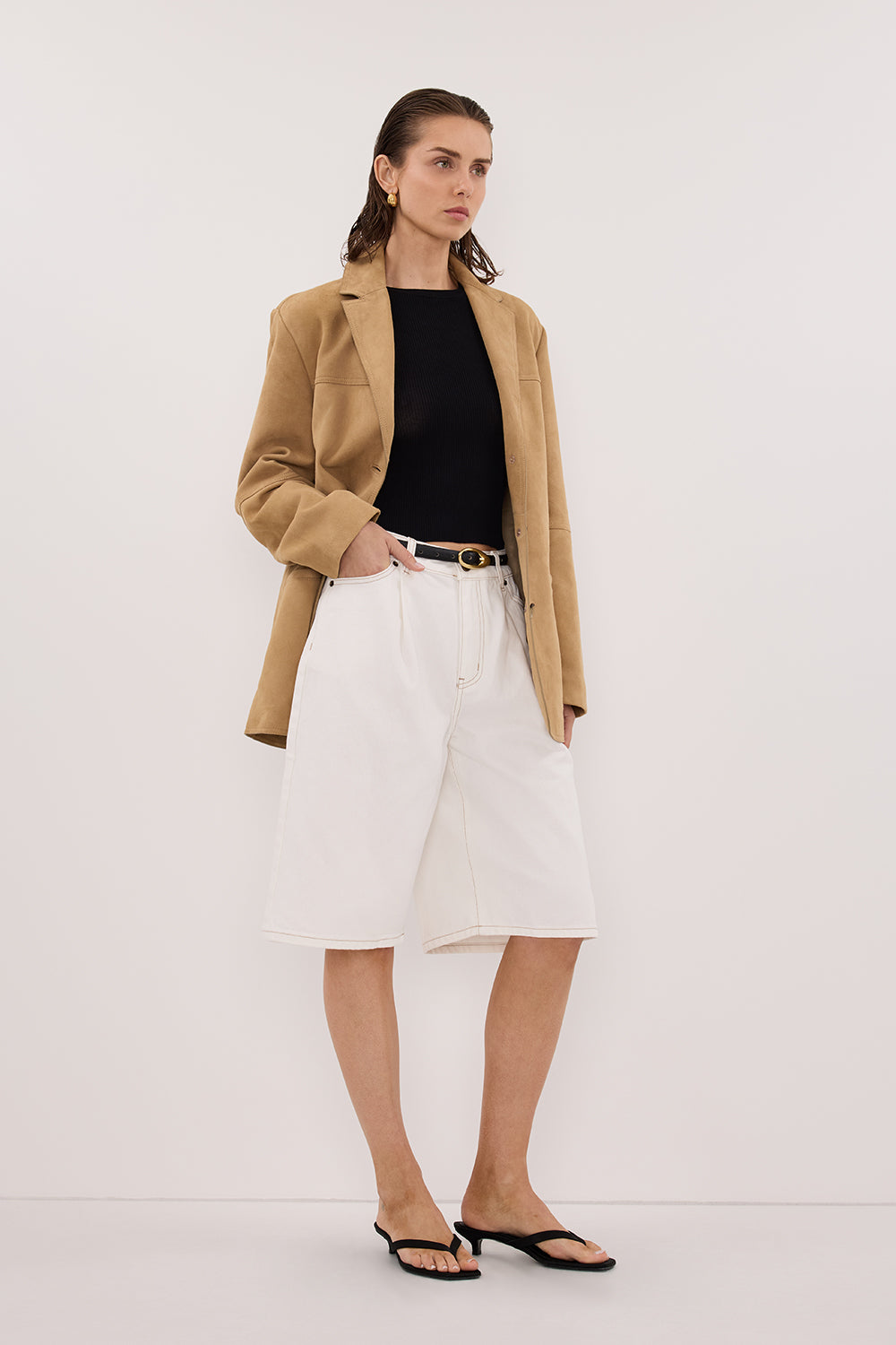 JACK WHITE DENIM BERMUDA SHORT