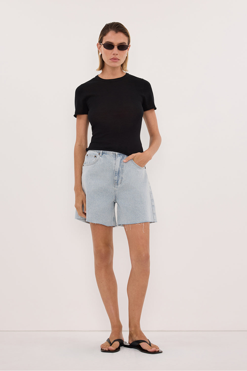 MARLEY LIGHT RINSE DENIM SHORT