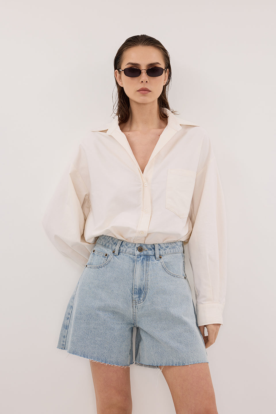 MARLEY LIGHT RINSE DENIM SHORT