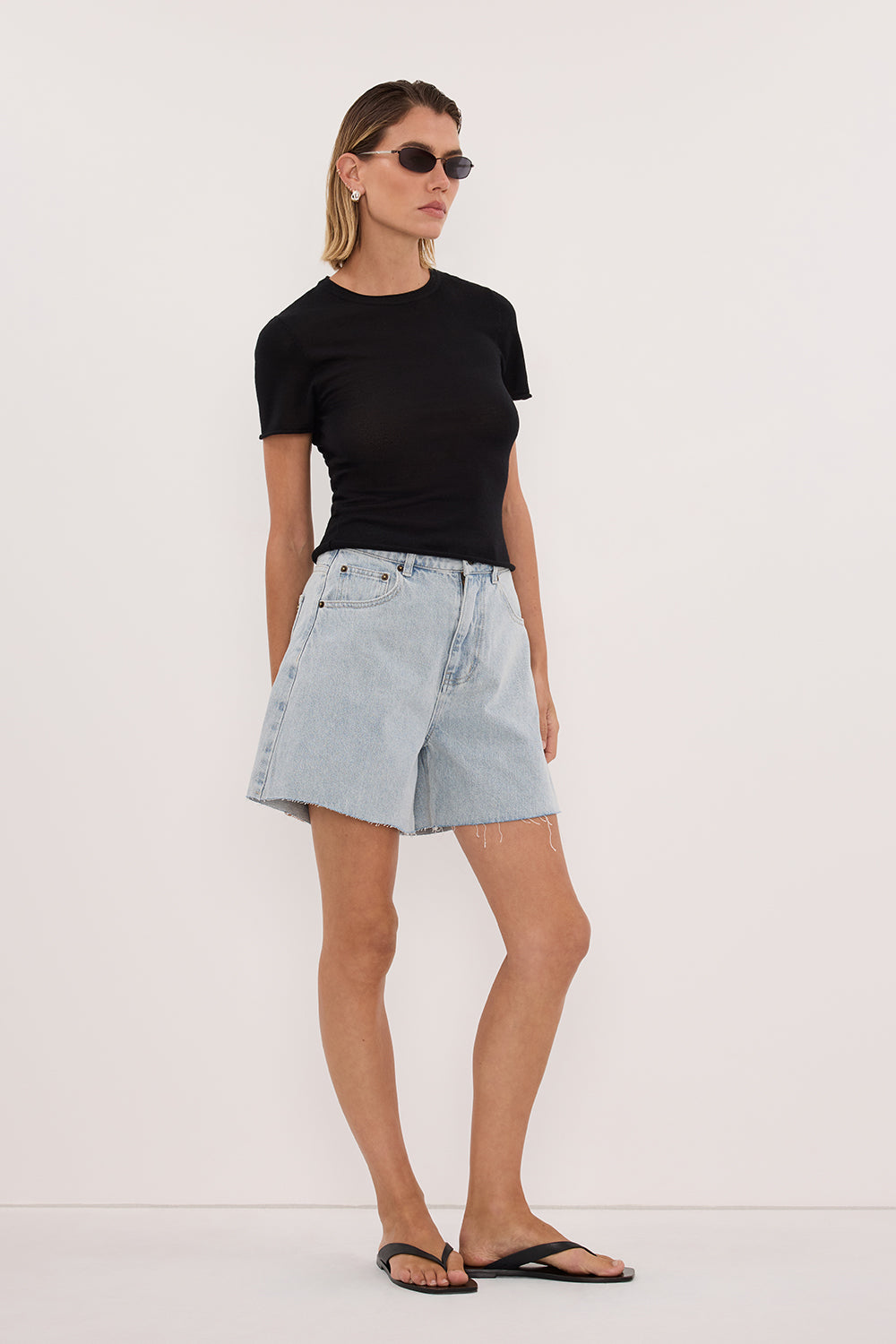 MARLEY LIGHT RINSE DENIM SHORT