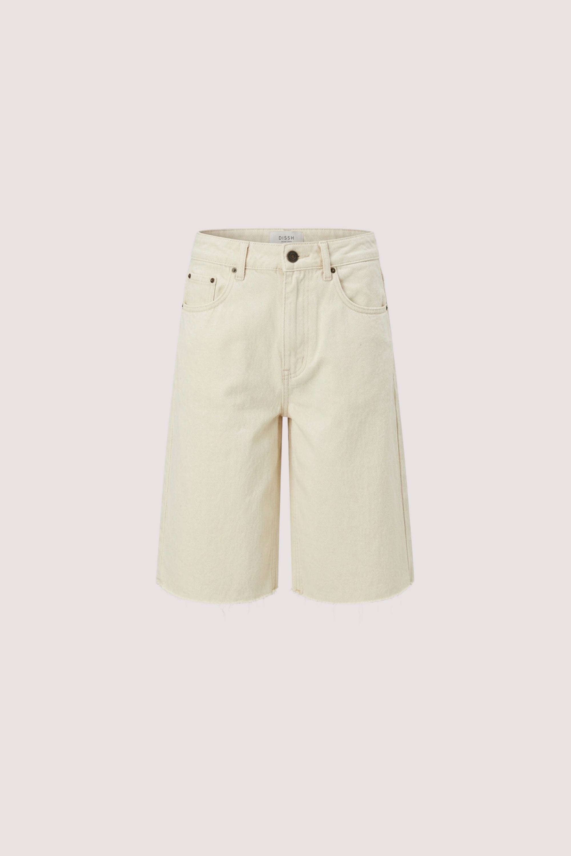 REAGAN CREAM DENIM BERMUDA SHORT - PRE ORDER