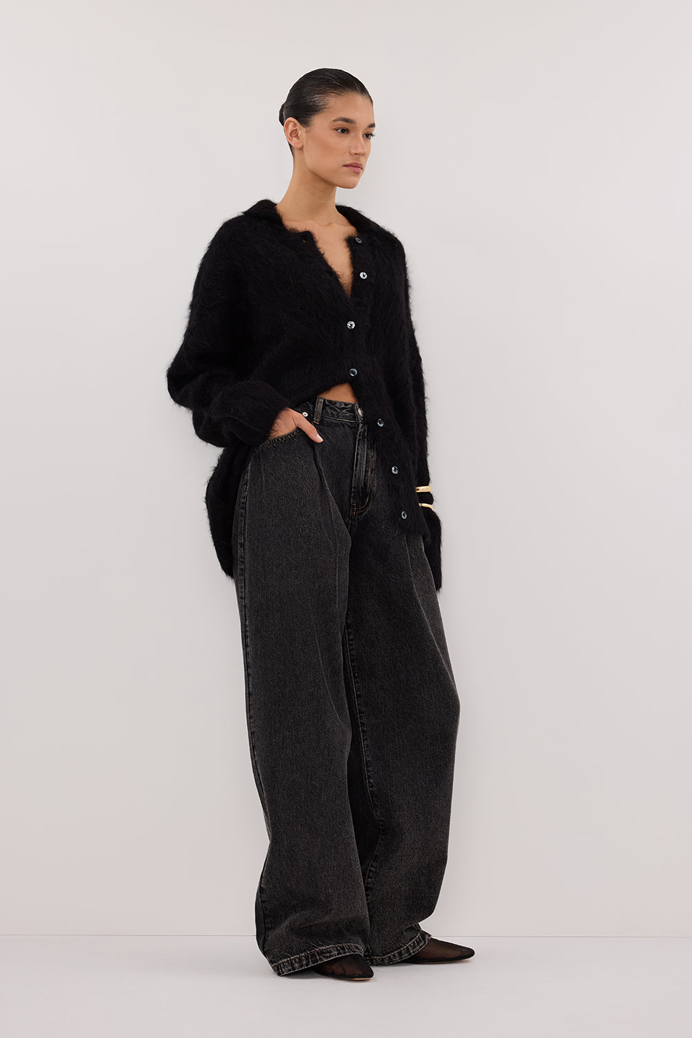 STERLING WASHED BLACK DENIM JEAN