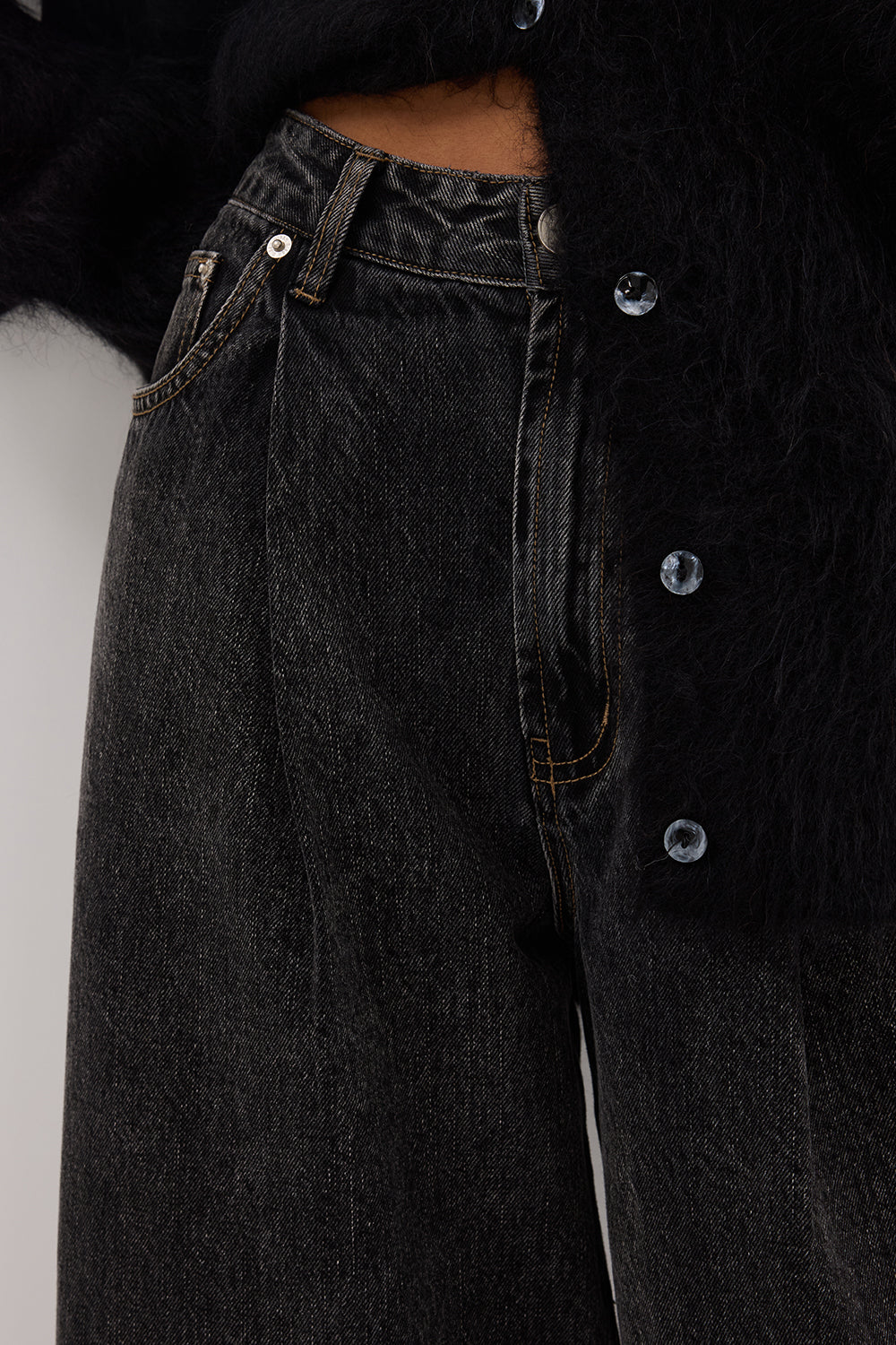 STERLING WASHED BLACK DENIM JEAN