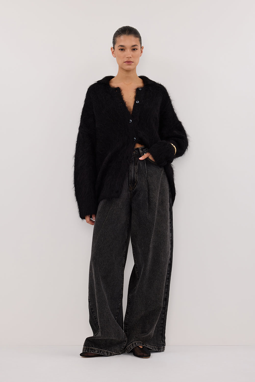 STERLING WASHED BLACK DENIM JEAN