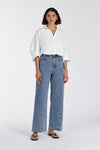 CARSON MID BLUE WIDE LEG JEAN