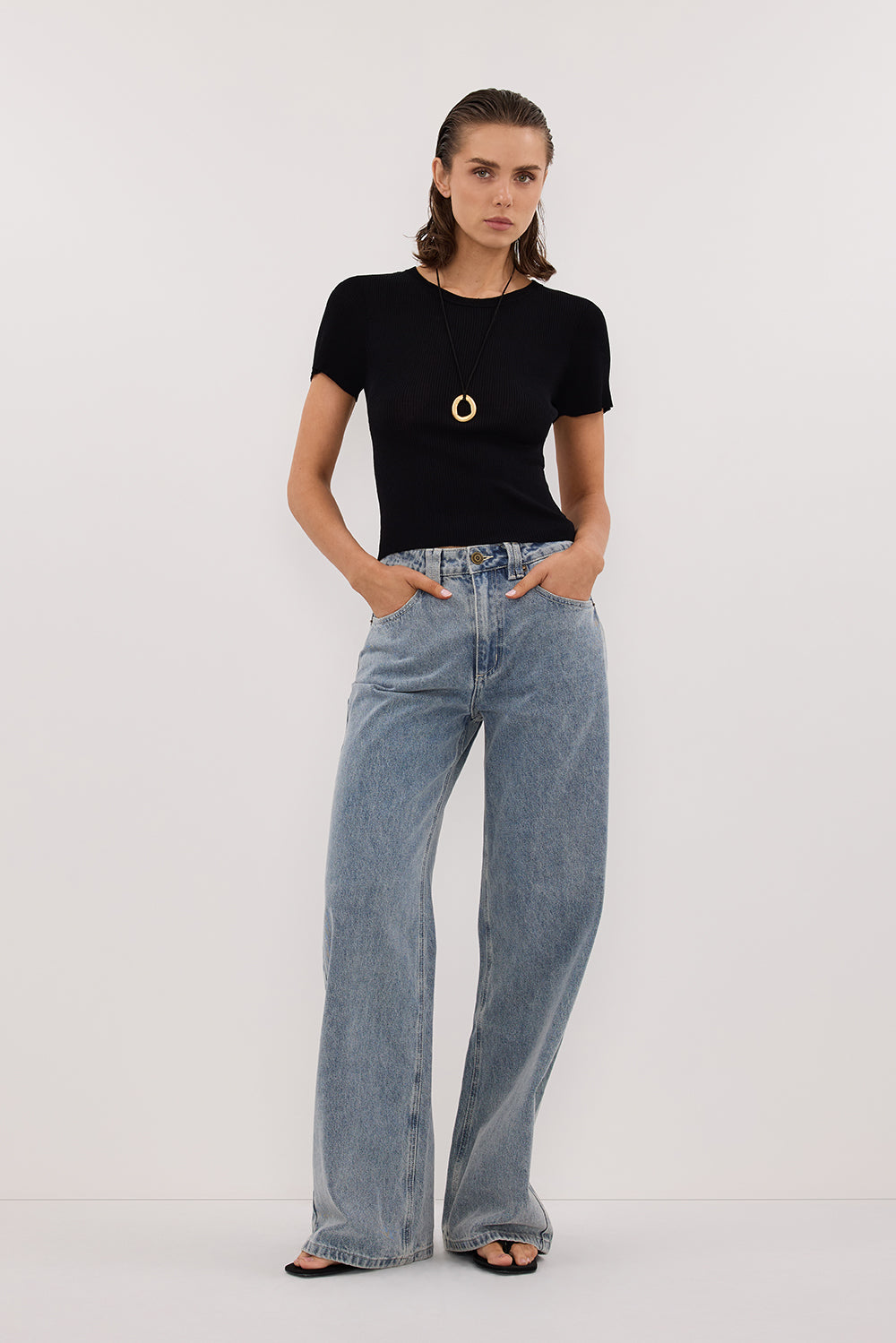 REAGAN 2.0 LIGHT BLUE TALL SLOUCHY JEAN