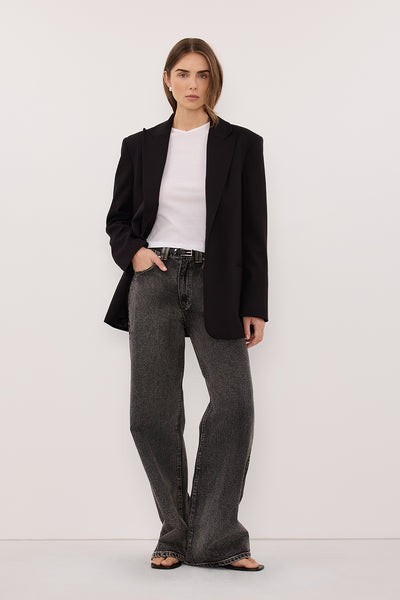 REAGAN 2.0 BLACK TALL SLOUCHY JEAN – DISSH