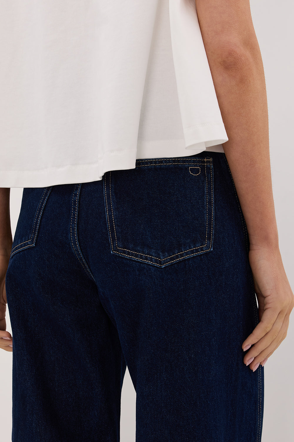 CARSON INDIGO TALL WIDE LEG JEAN