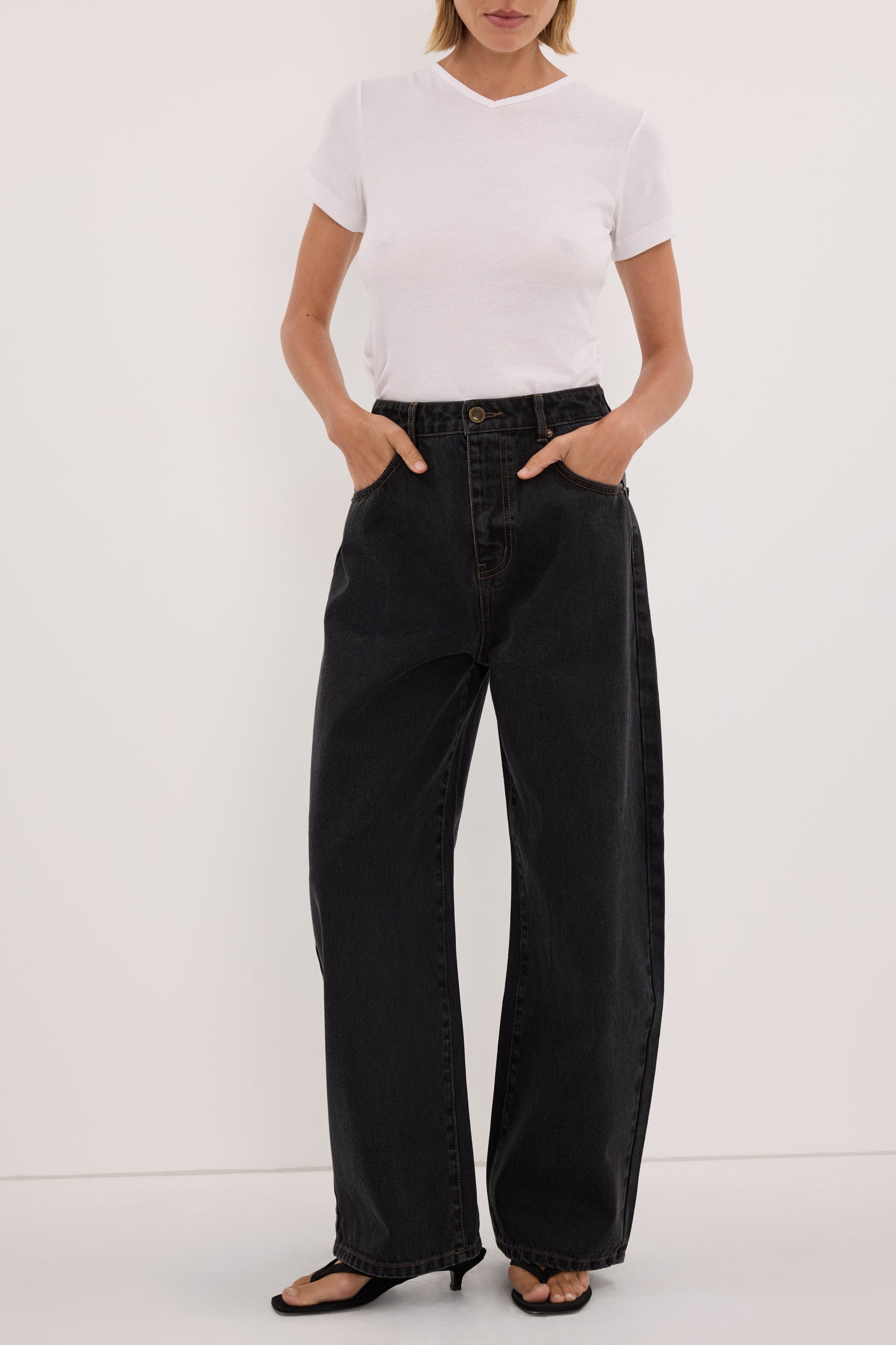 FRANK BLACK RINSE RELAXED JEAN