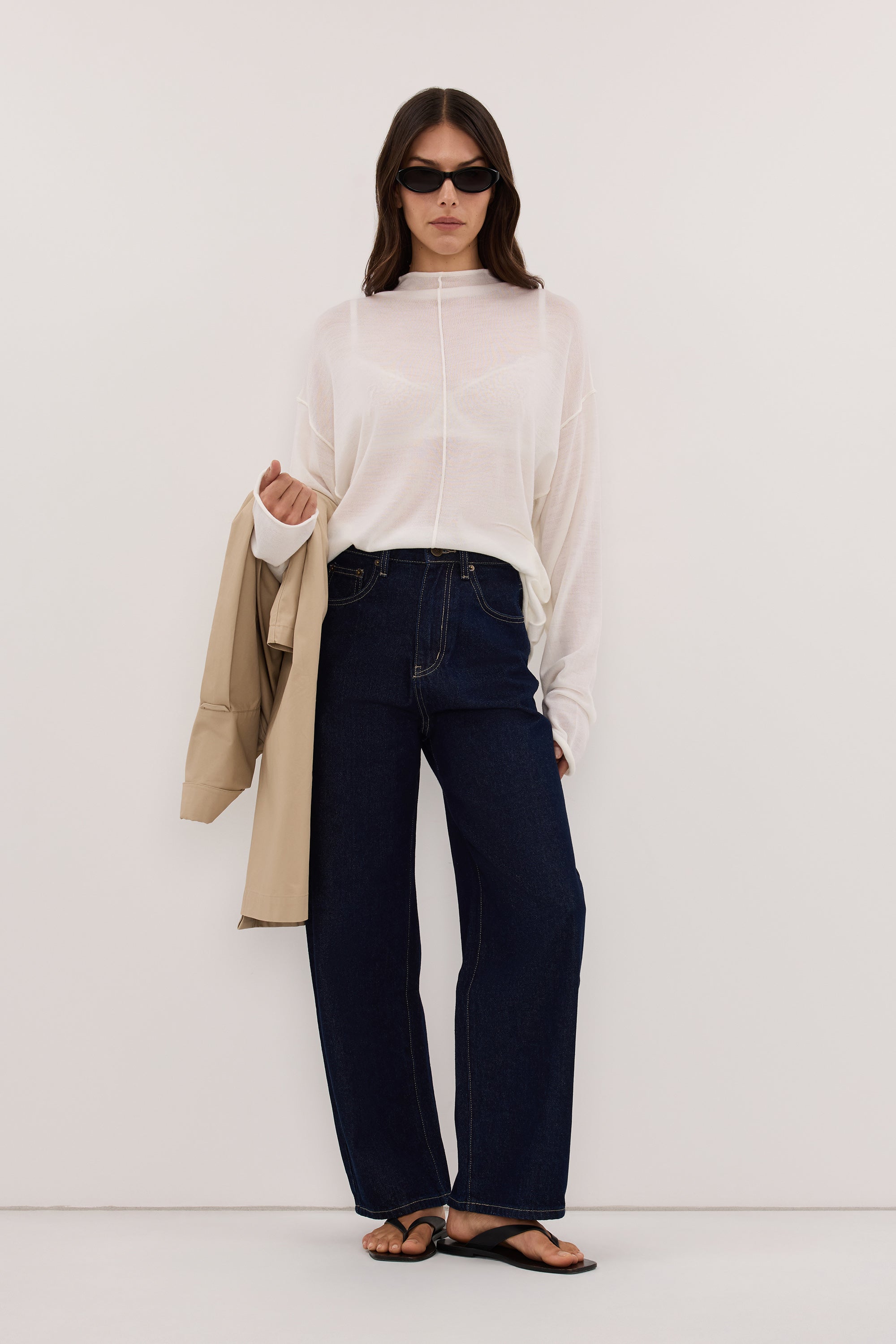 FRANK INDIGO RELAXED BARREL JEAN