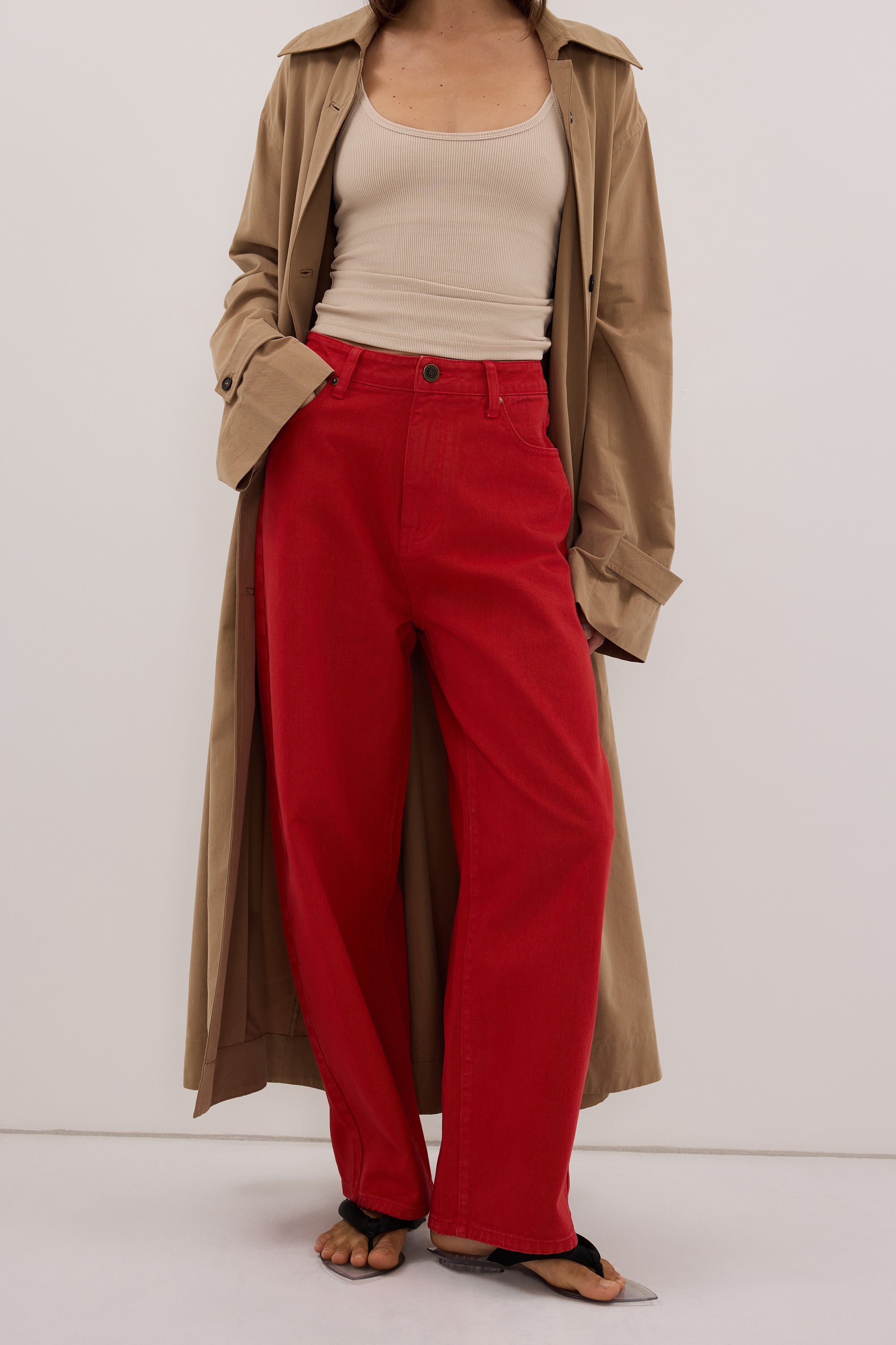 FRANK RED RELAXED JEAN - PRE ORDER