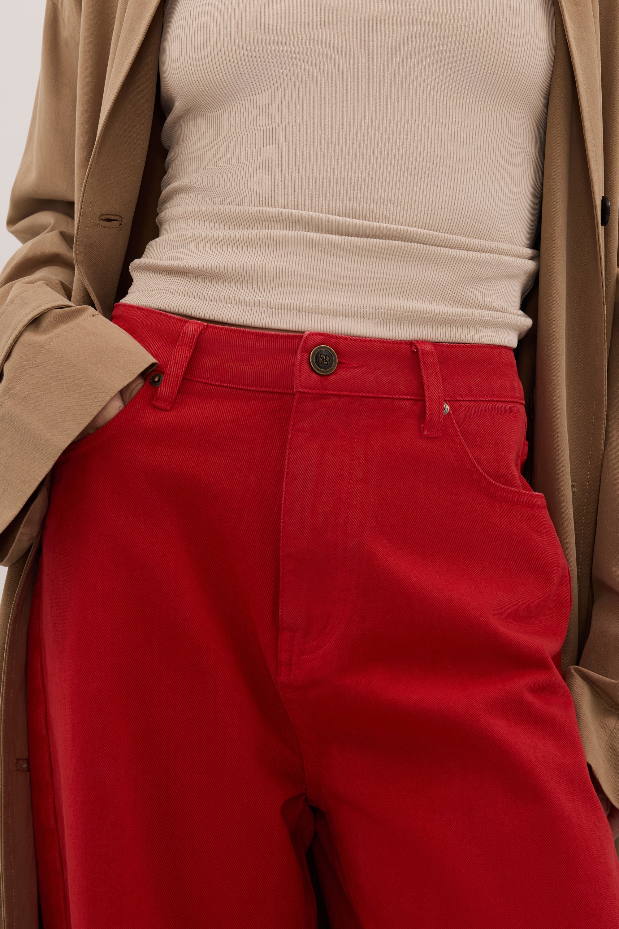 FRANK RED RELAXED JEAN - PRE ORDER