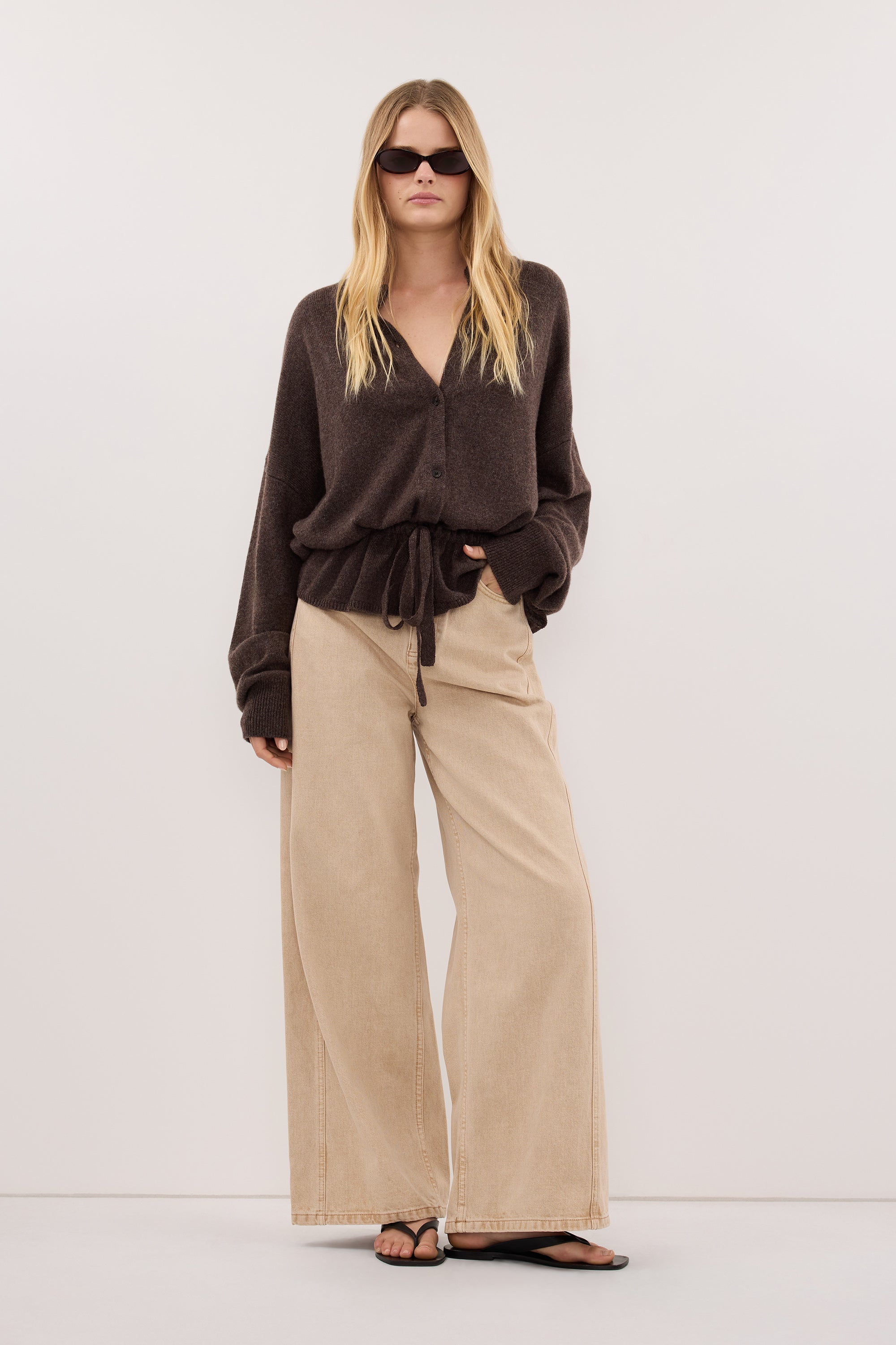 DREW BUFF WIDE LEG DENIM JEAN