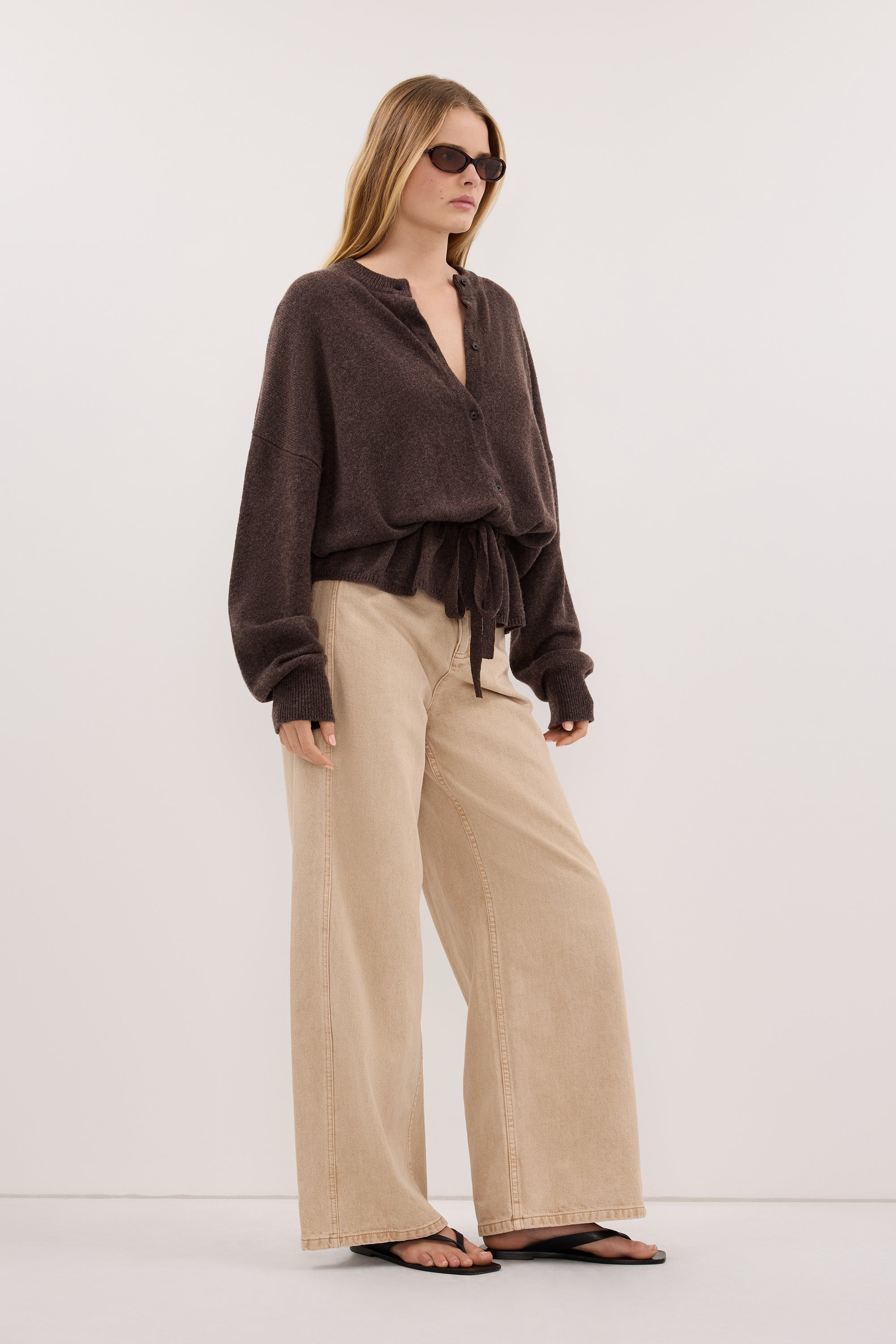 DREW BUFF WIDE LEG DENIM JEAN
