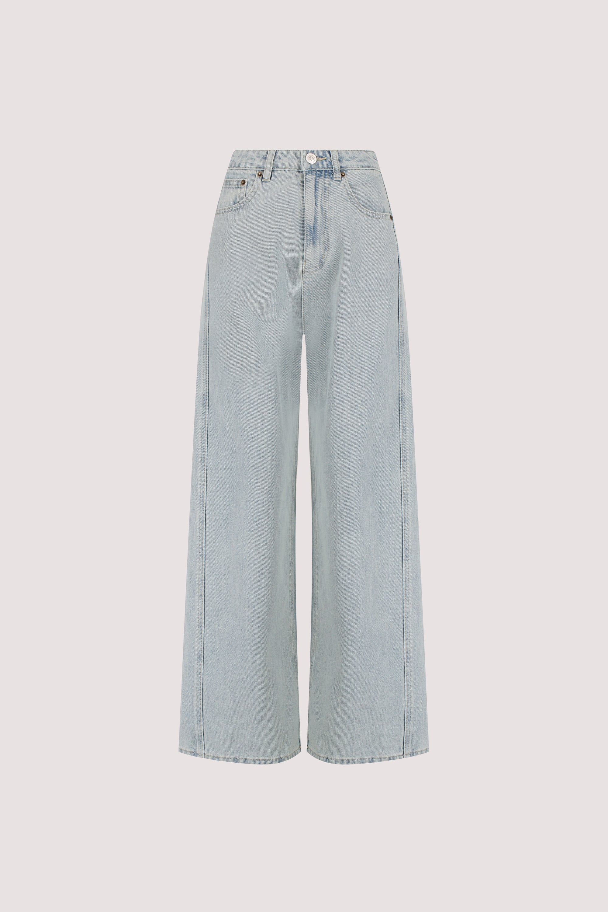 DREW LIGHT RINSE WIDE LEG DENIM JEAN