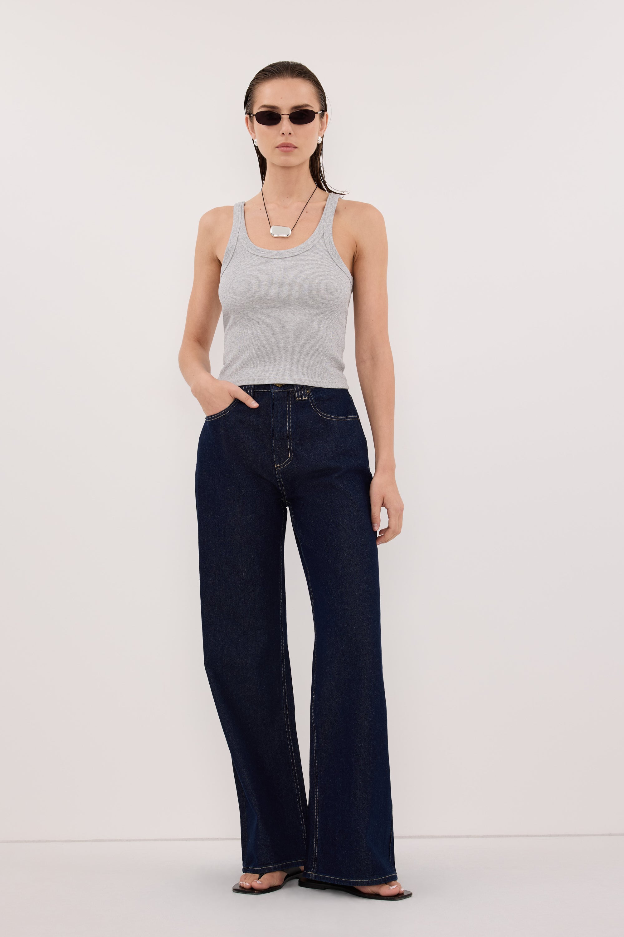 REAGAN 2.0 INDIGO SLOUCHY JEAN