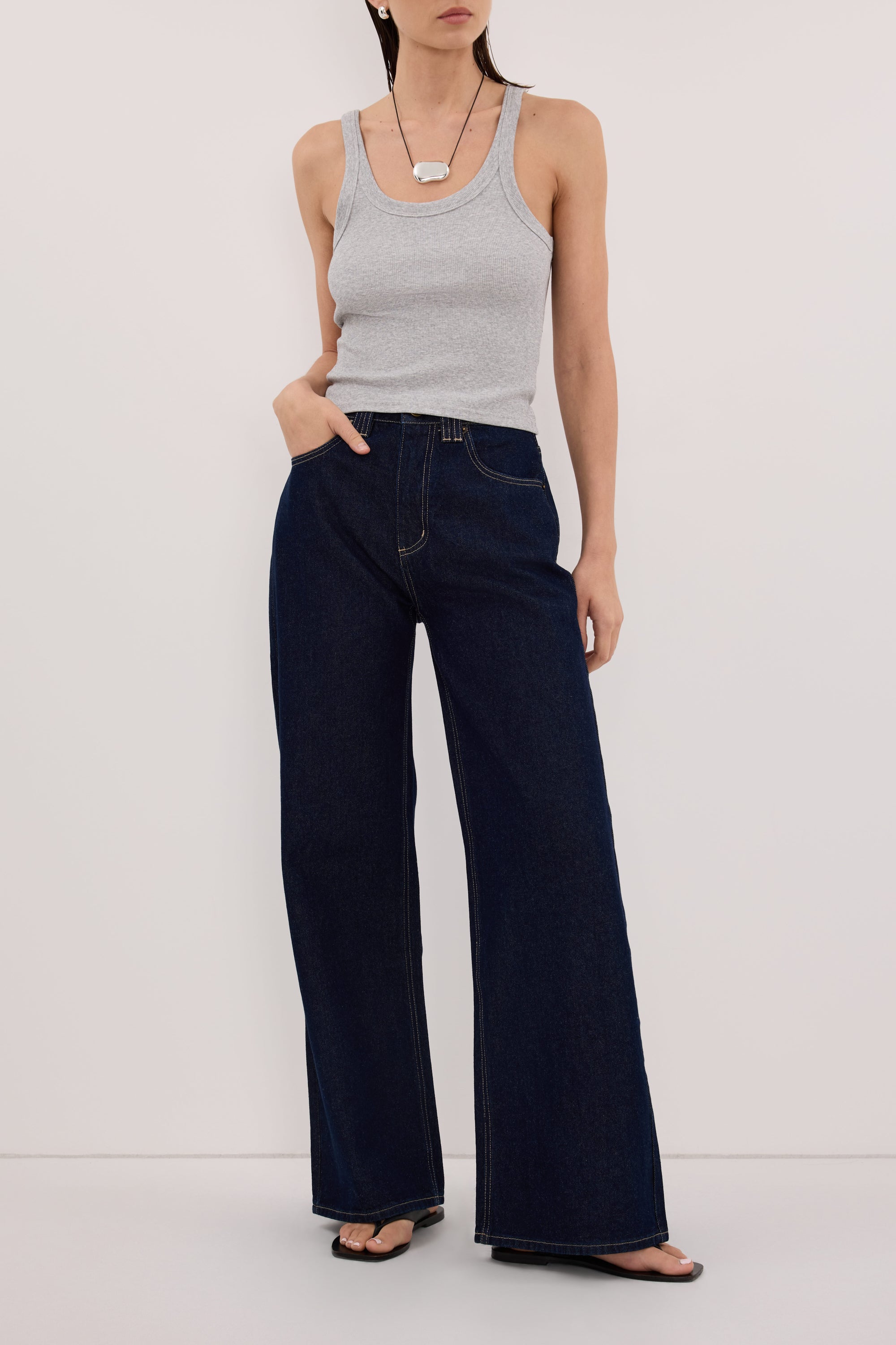 REAGAN 2.0 INDIGO SLOUCHY JEAN