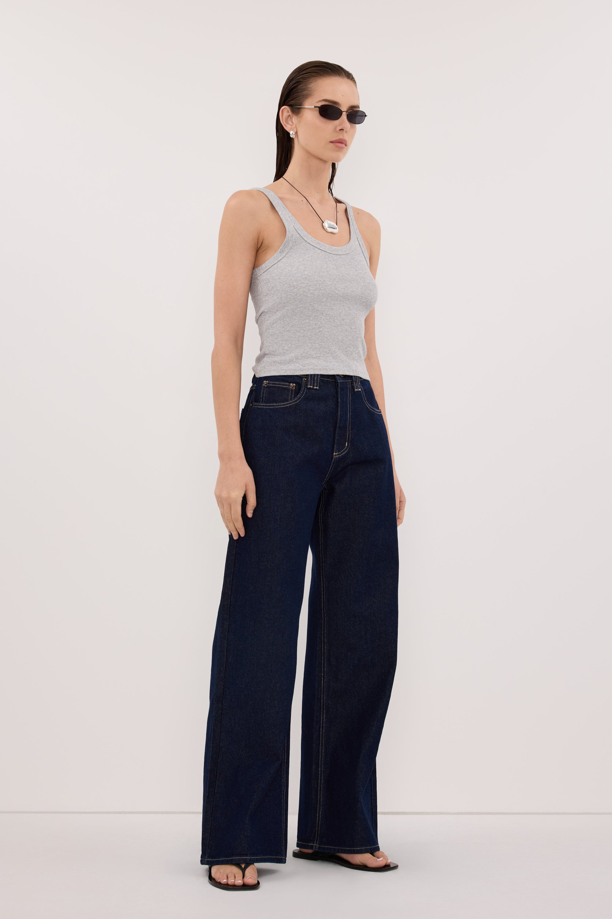 REAGAN 2.0 INDIGO SLOUCHY JEAN