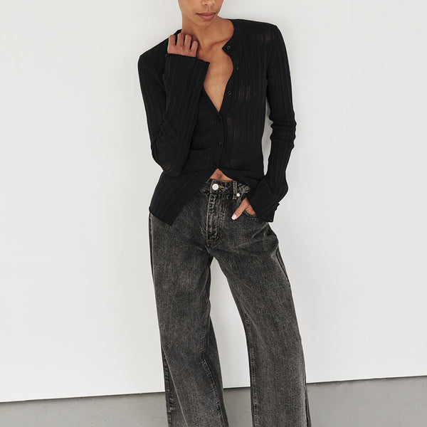 Outfit Pantalon Slouchy Negro REAGAN BLACK SLOUCHY JEAN