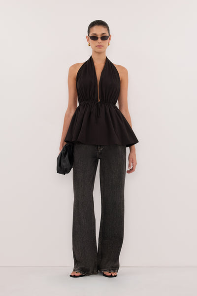 bohemseo レイヤードトラックタンクトップシズニルック ブラック REAGAN 2.0 BLACK SLOUCHY JEAN – DISSH