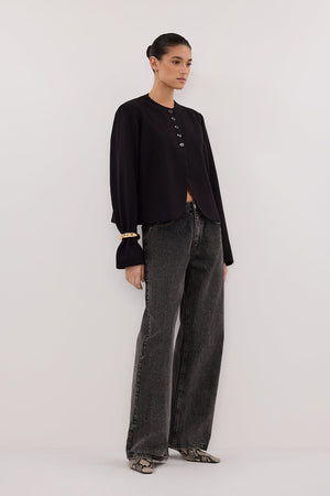 REAGAN 2.0 WASHED BLACK SLOUCHY JEAN