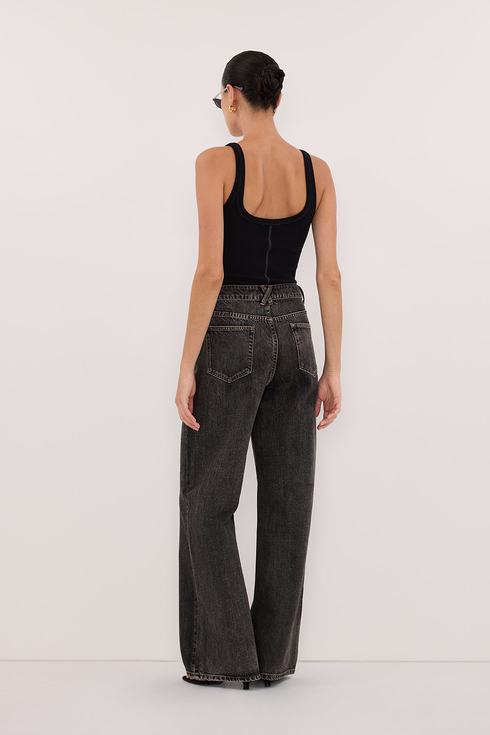 REAGAN 2.0 WASHED BLACK SLOUCHY JEAN