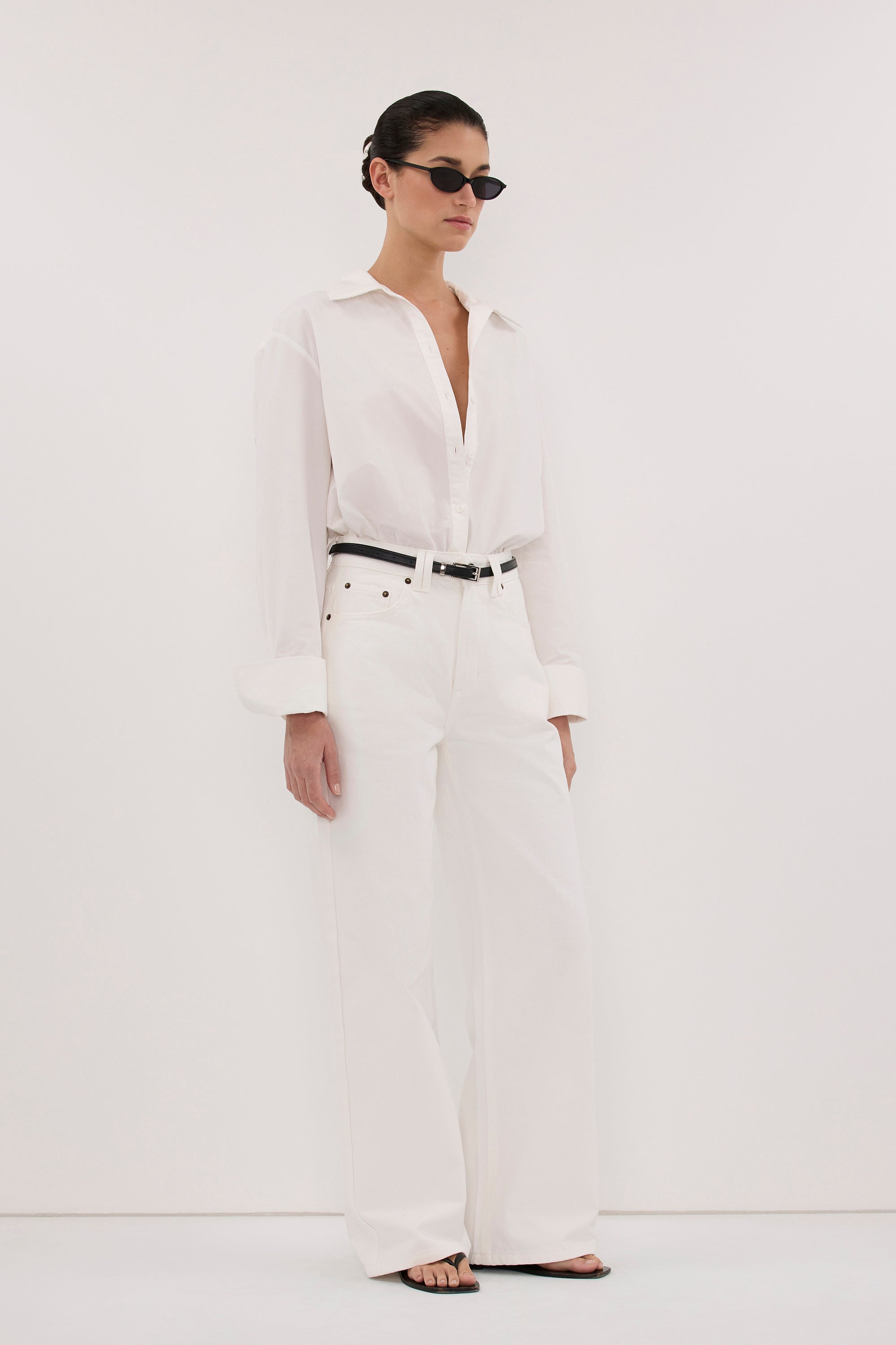 REAGAN 2.0 WHITE SLOUCHY JEAN