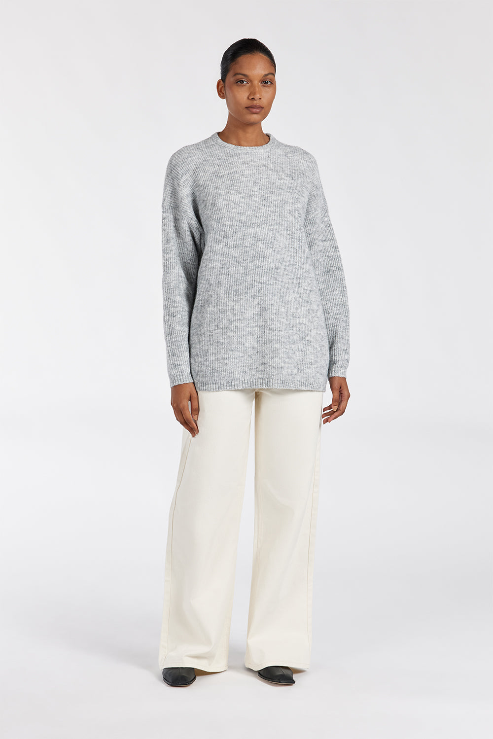 ANDERSON SILVER MARLE KNIT JUMPER