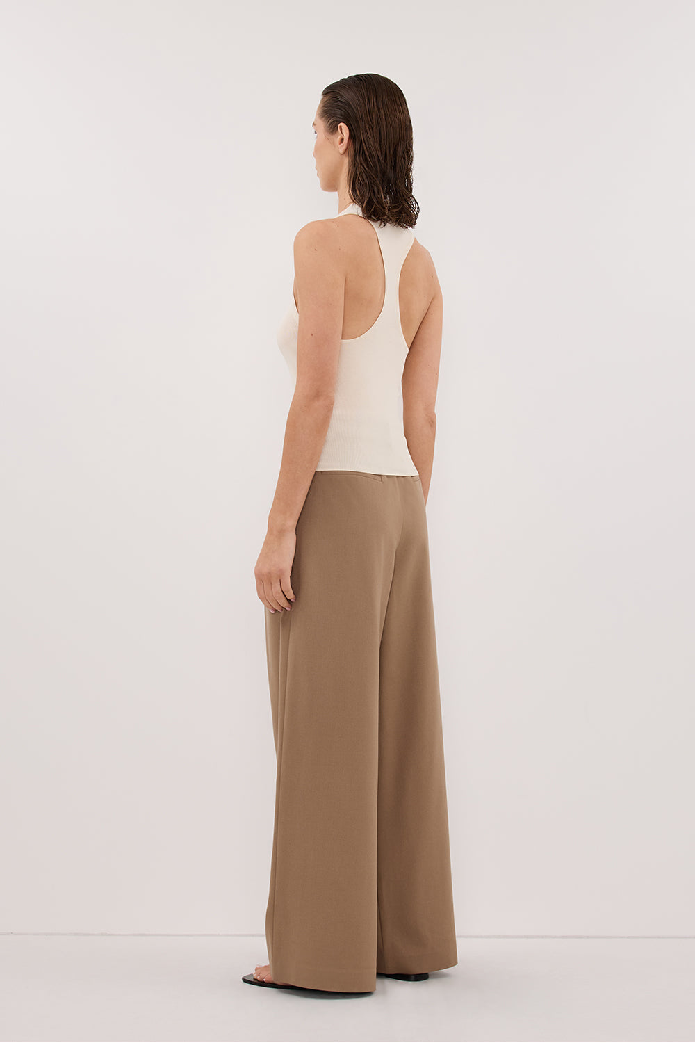 DEVIN CREAM RACER KNIT TANK – DISSH