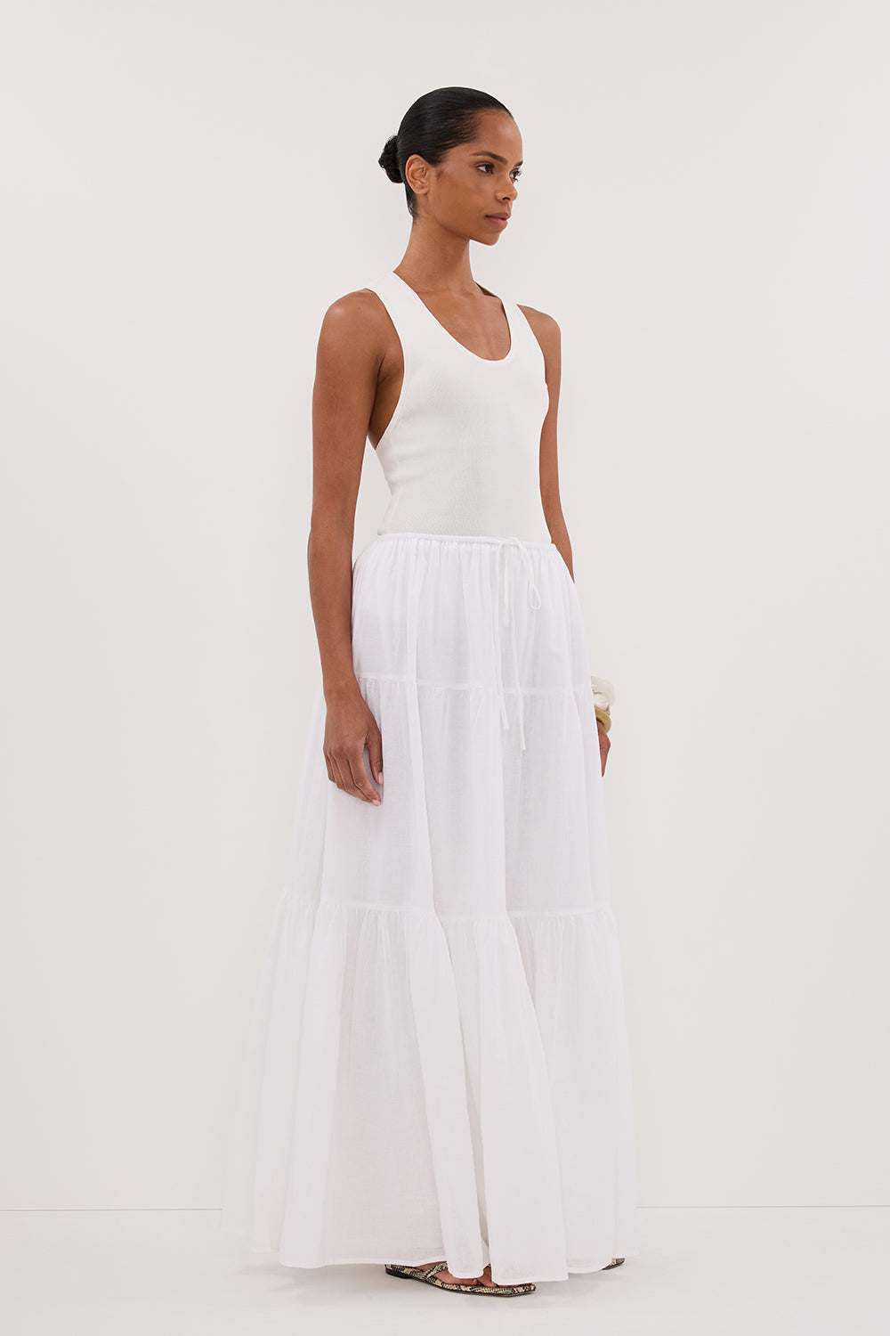 DEVIN OFF WHITE RACER KNIT TANK