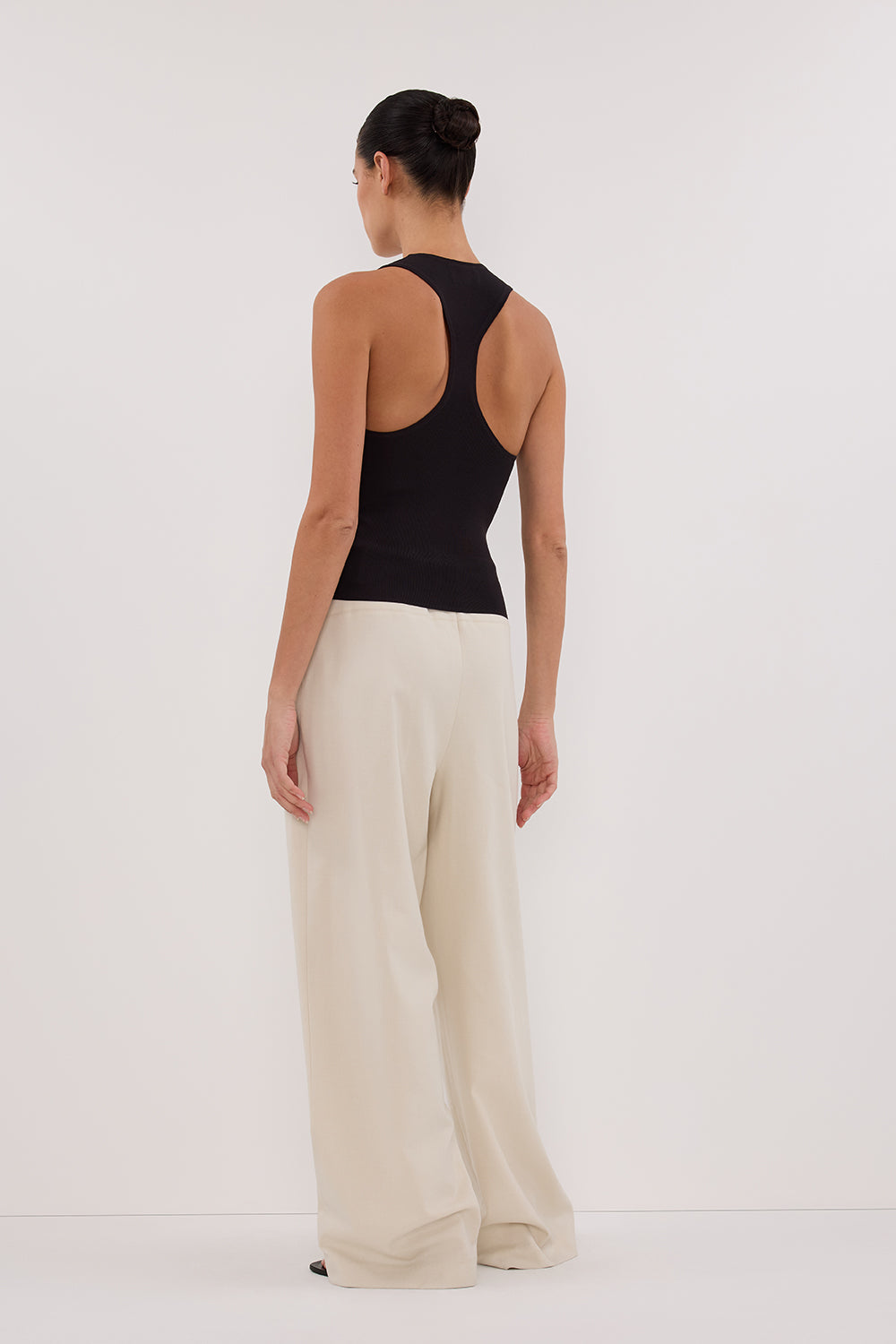 トップス deco depuis 1985 shrink une tank DECO depuis 1985 SHRINK LACE VOLUME SLEEVE TOPS gray - The Galaxy